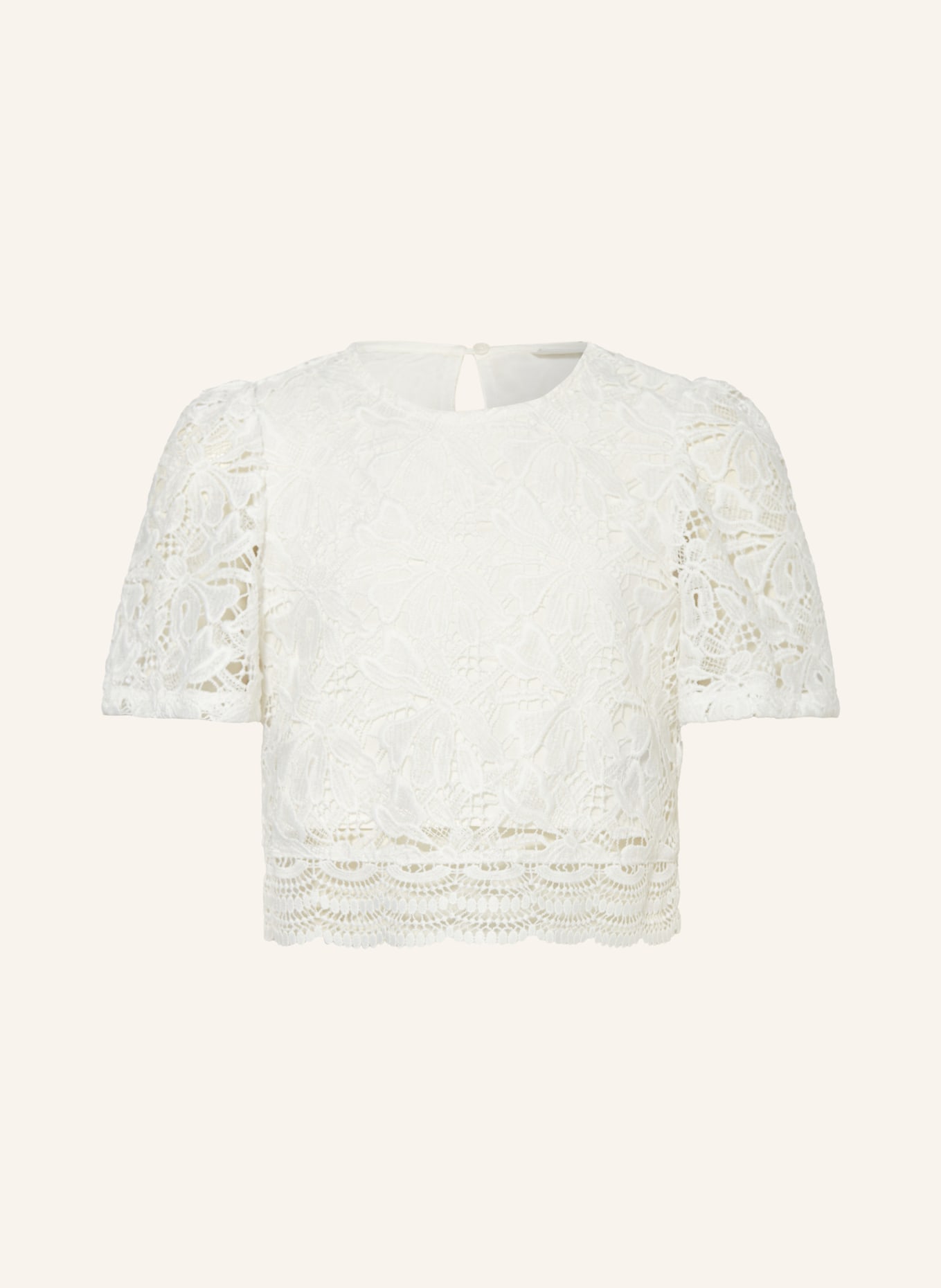 s.Oliver RED Blusenshirt aus Spitze: WEISS