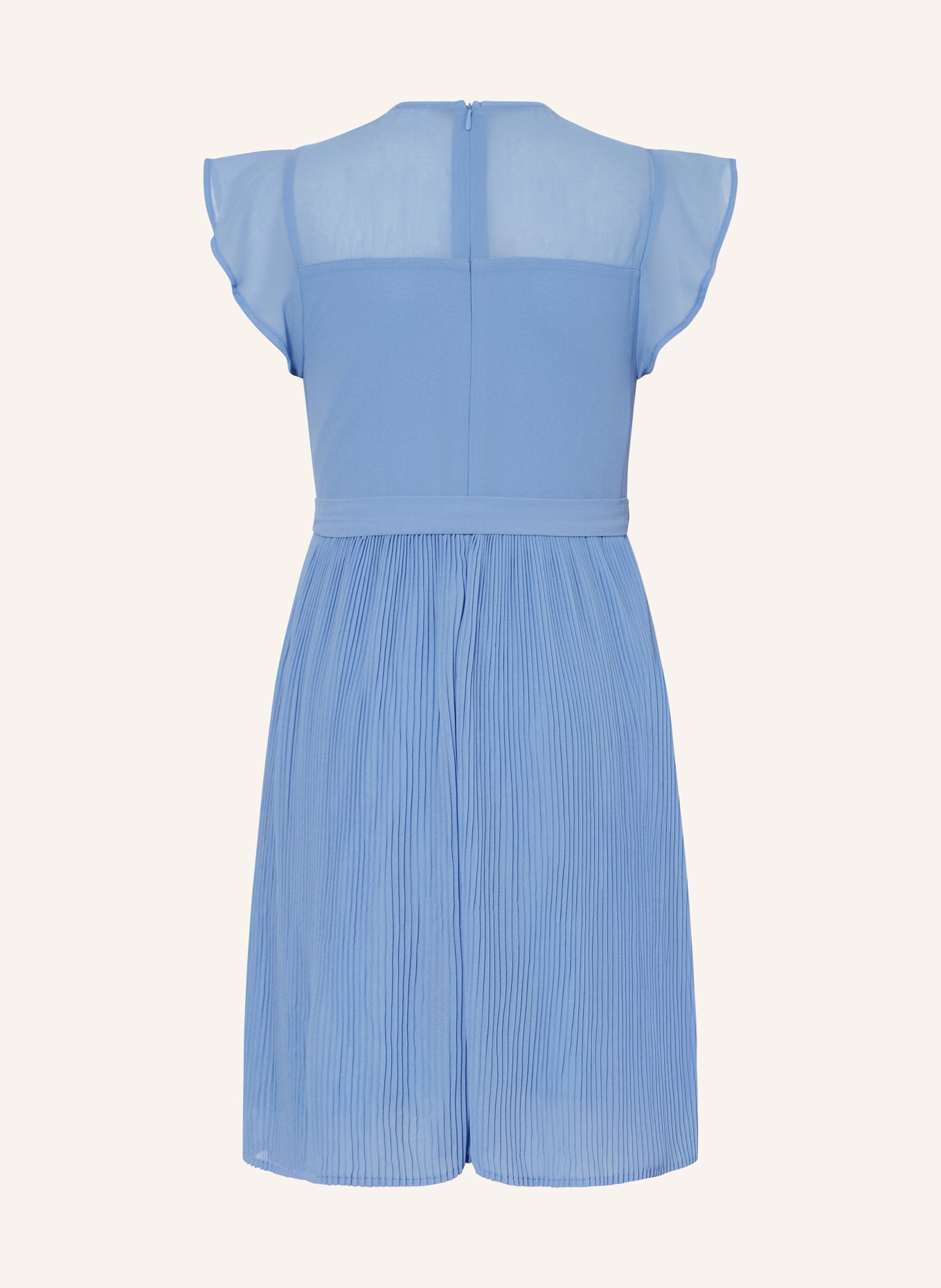 s.Oliver RED Kleid mit Plissees: HELLBLAU