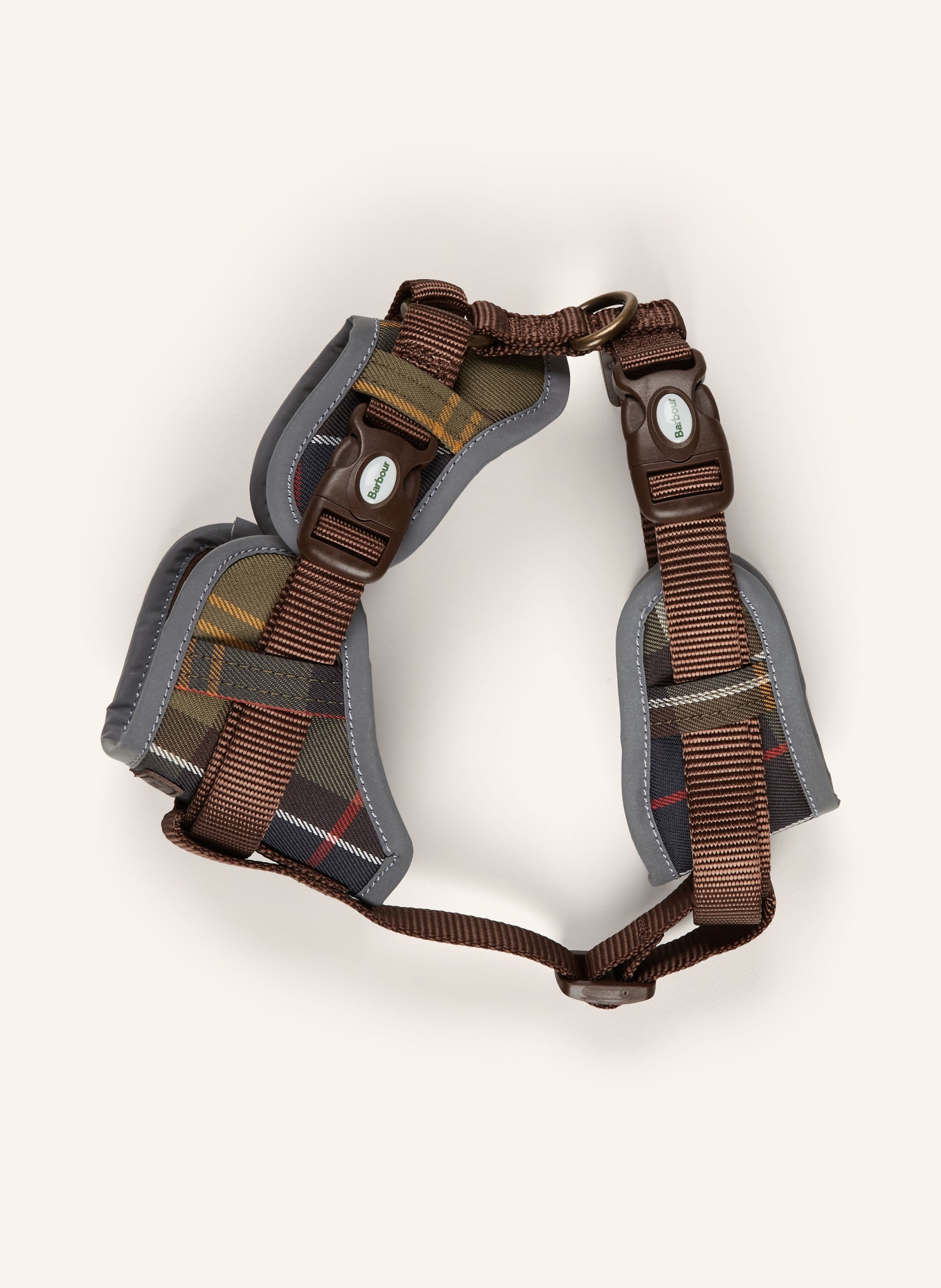 Barbour Hundegeschirr: DUNKELBRAUN / ROT / DUNKELGRÜN