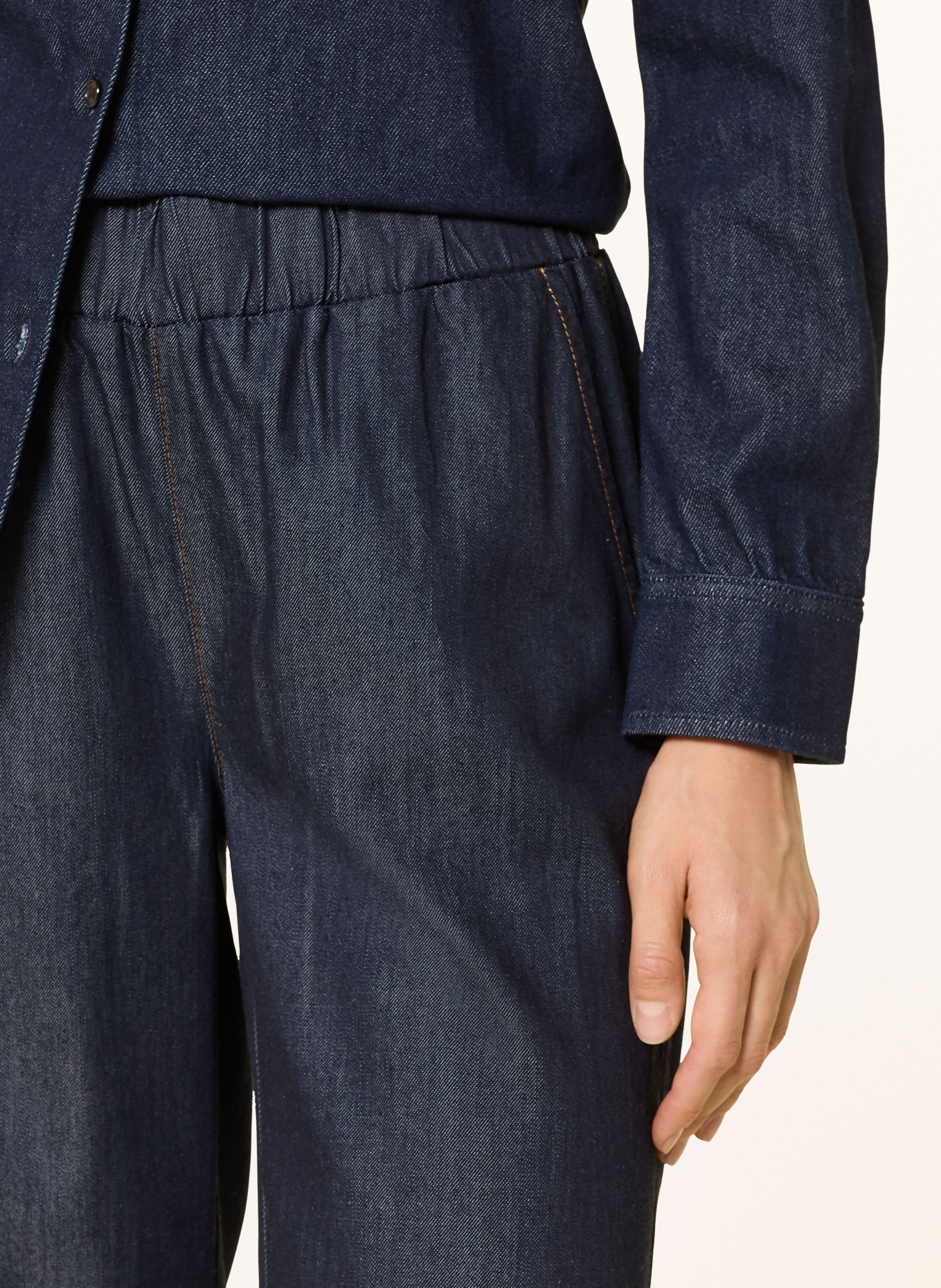 monari Hose in Jeansoptik: DUNKELBLAU