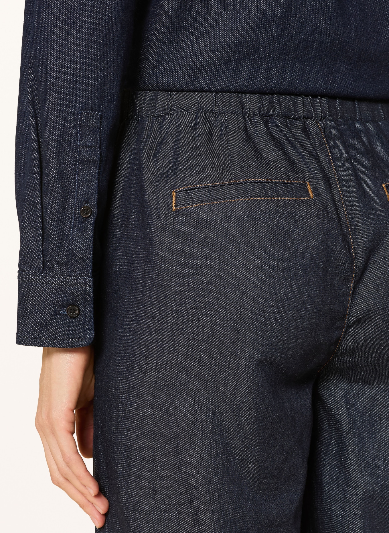 monari Hose in Jeansoptik: DUNKELBLAU