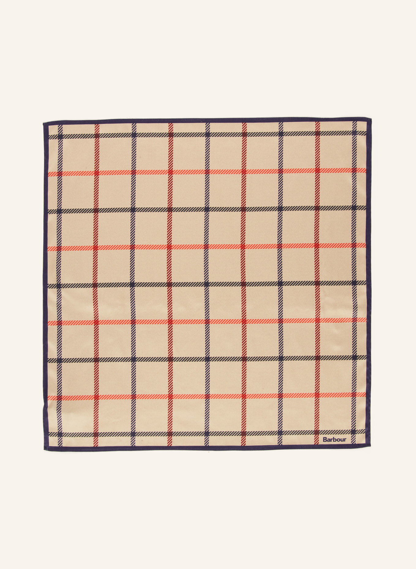 Barbour MACKWORTH cloth: BEIGE / DARK PURPLE / RED