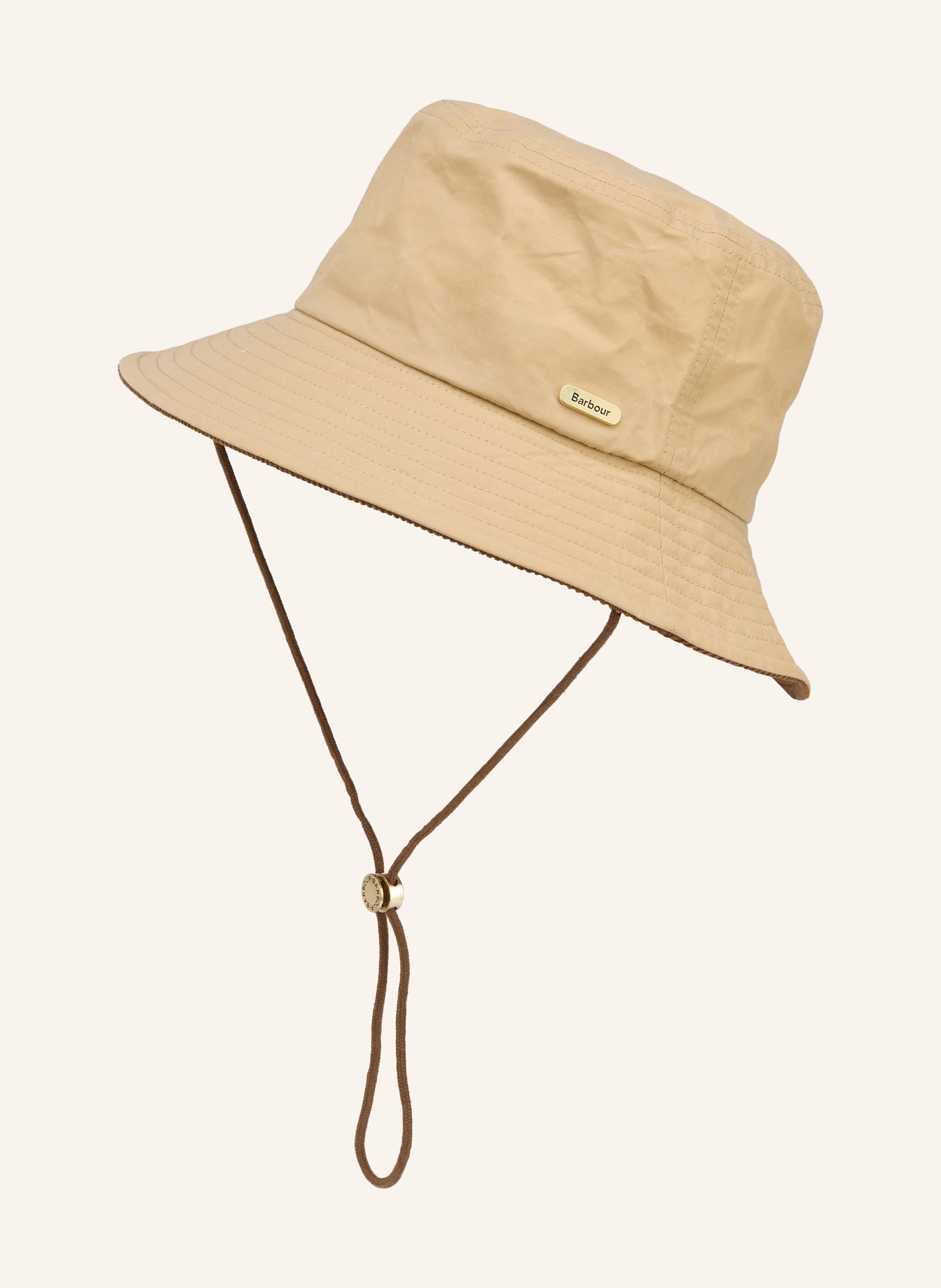 Barbour Bucket-Hat: HELLBRAUN / BRAUN