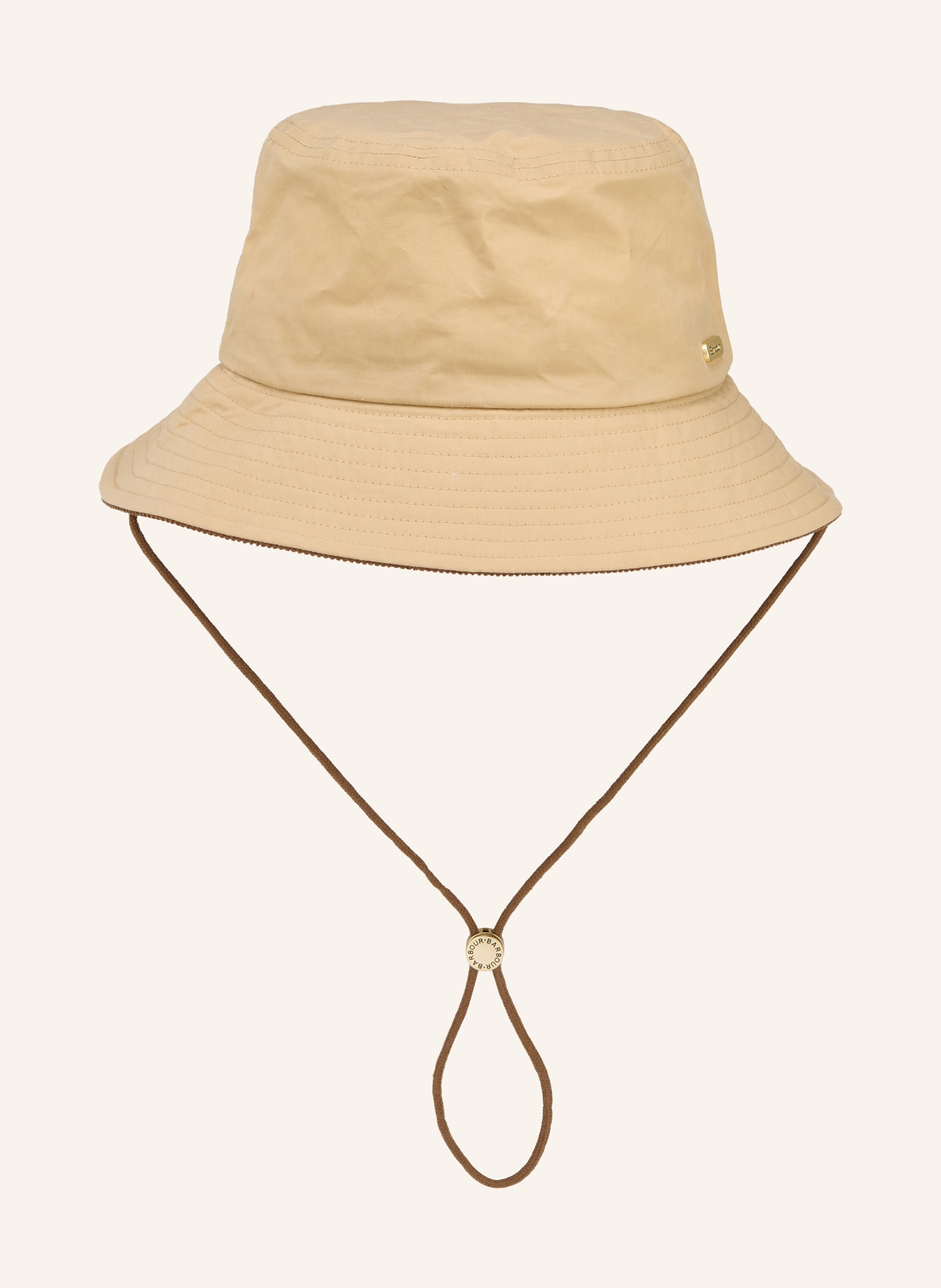 Barbour Bucket-Hat: HELLBRAUN / BRAUN