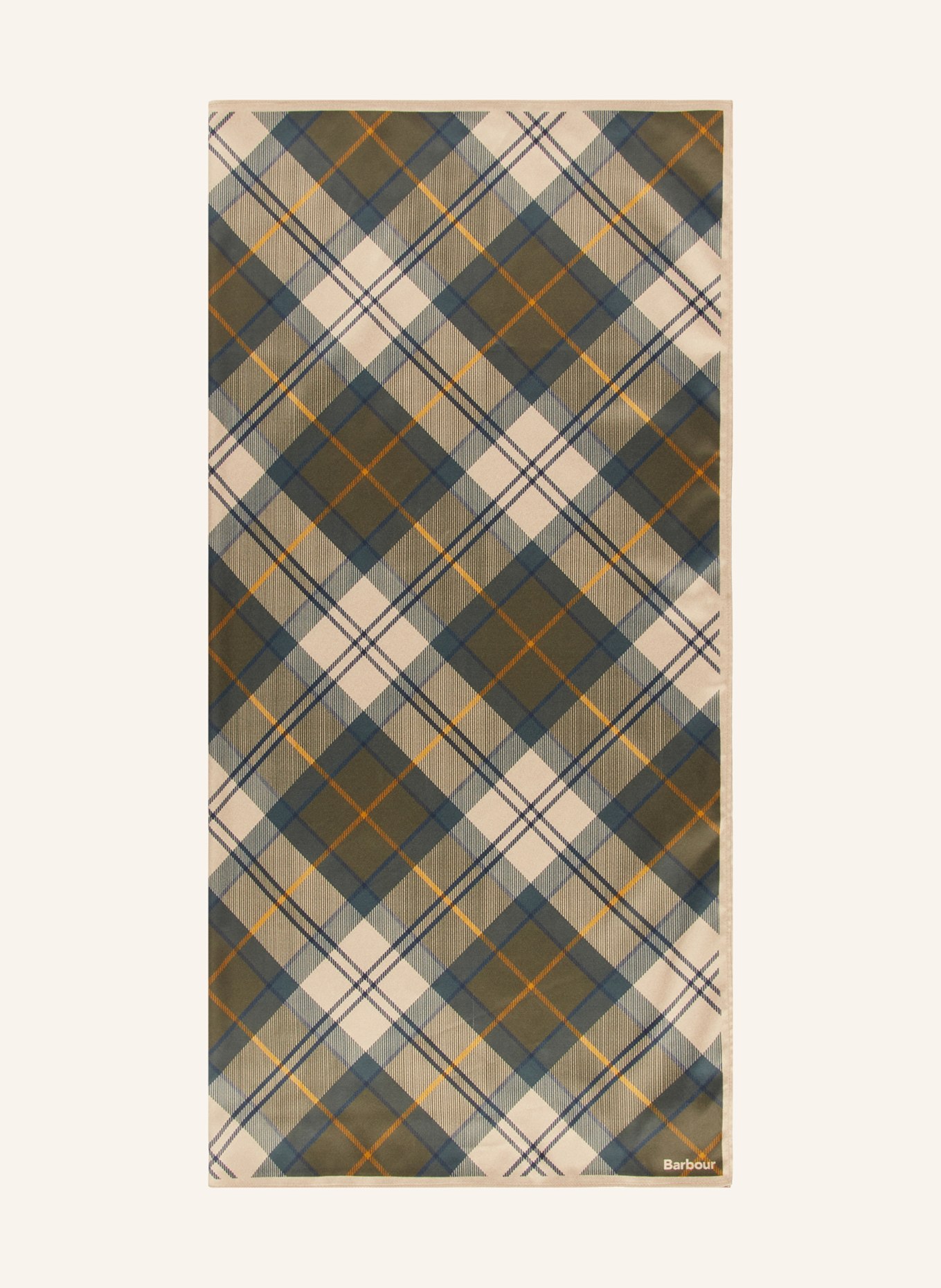 Barbour KINSALE cloth: DARK GREEN / CREAM / DARK BLUE