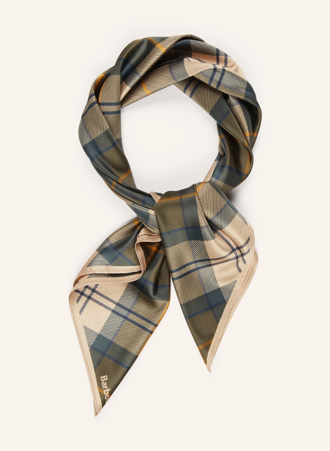 Barbour KINSALE cloth: DARK GREEN / CREAM / DARK BLUE