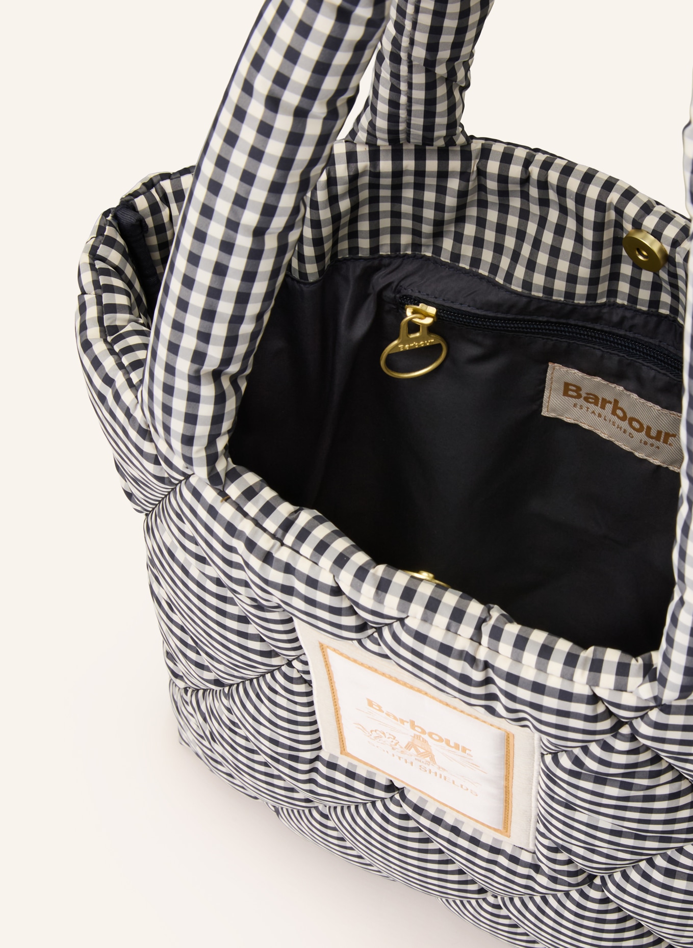 Barbour RIAH Shopper: DARK BLUE / ECRU