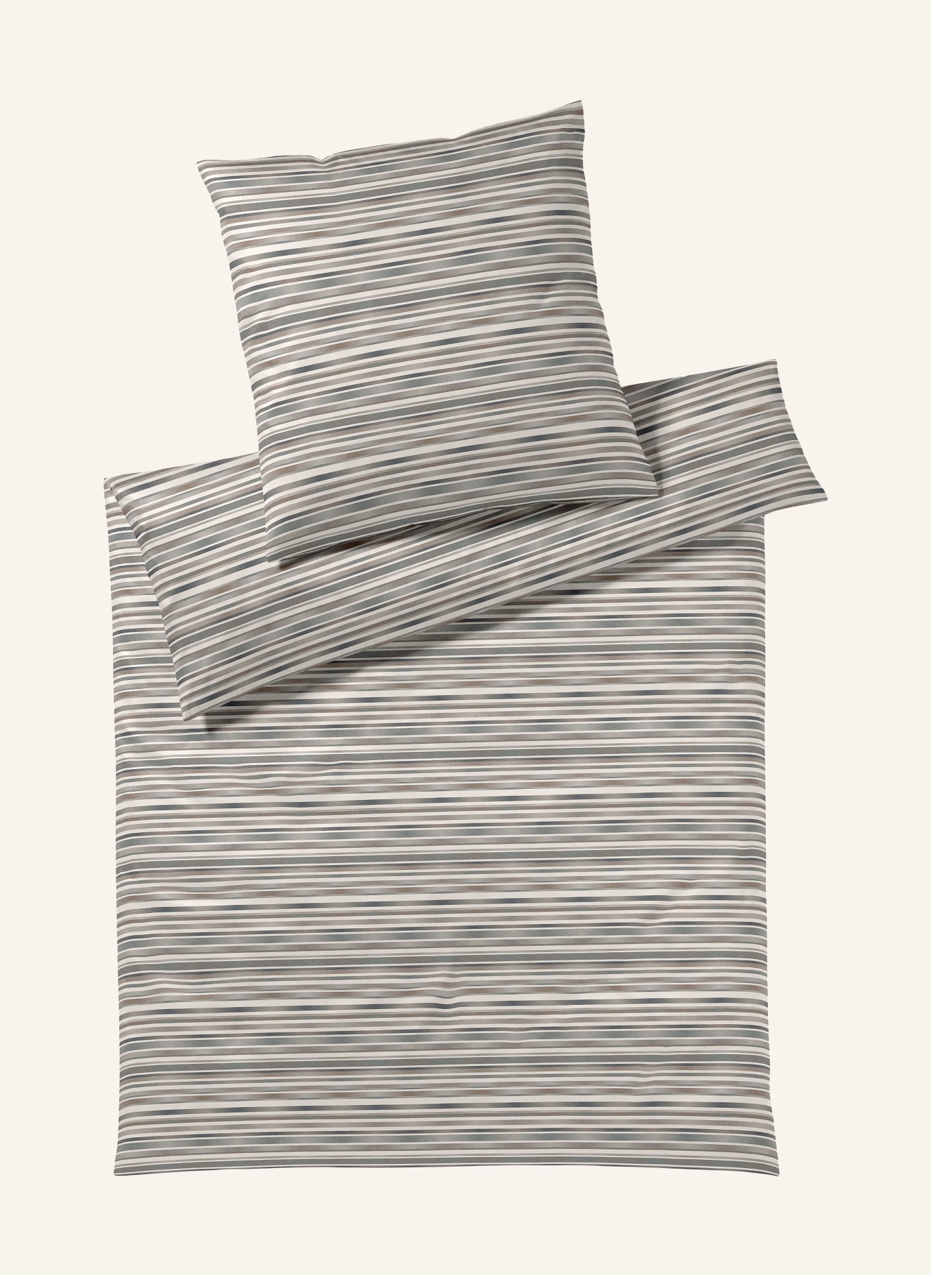 elegante Pościel DESIRE: KREMOWY / SZAROBRĄZOWY / SZARY