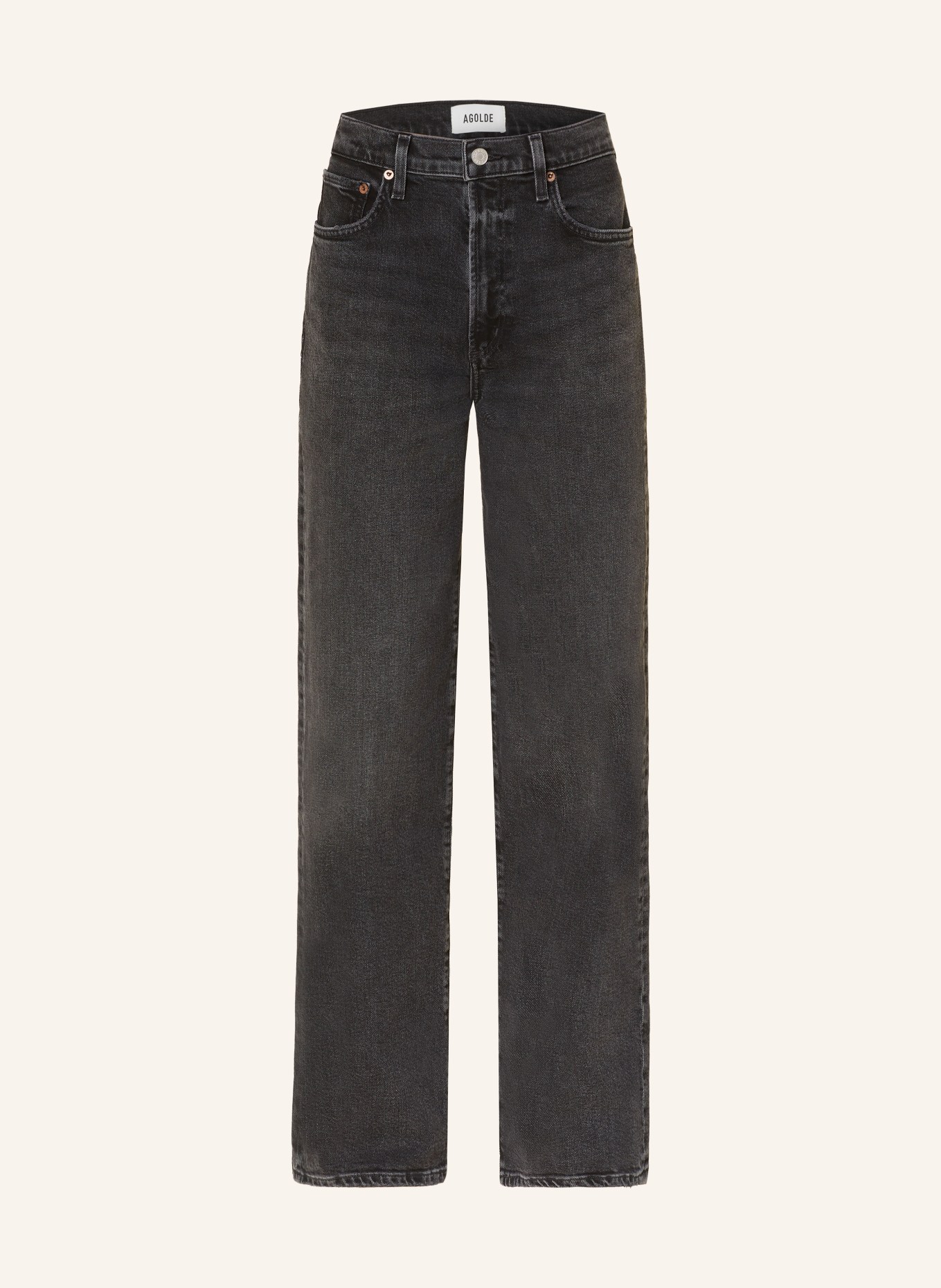 AGOLDE Straight Jeans HARPER: radius wsh md blk