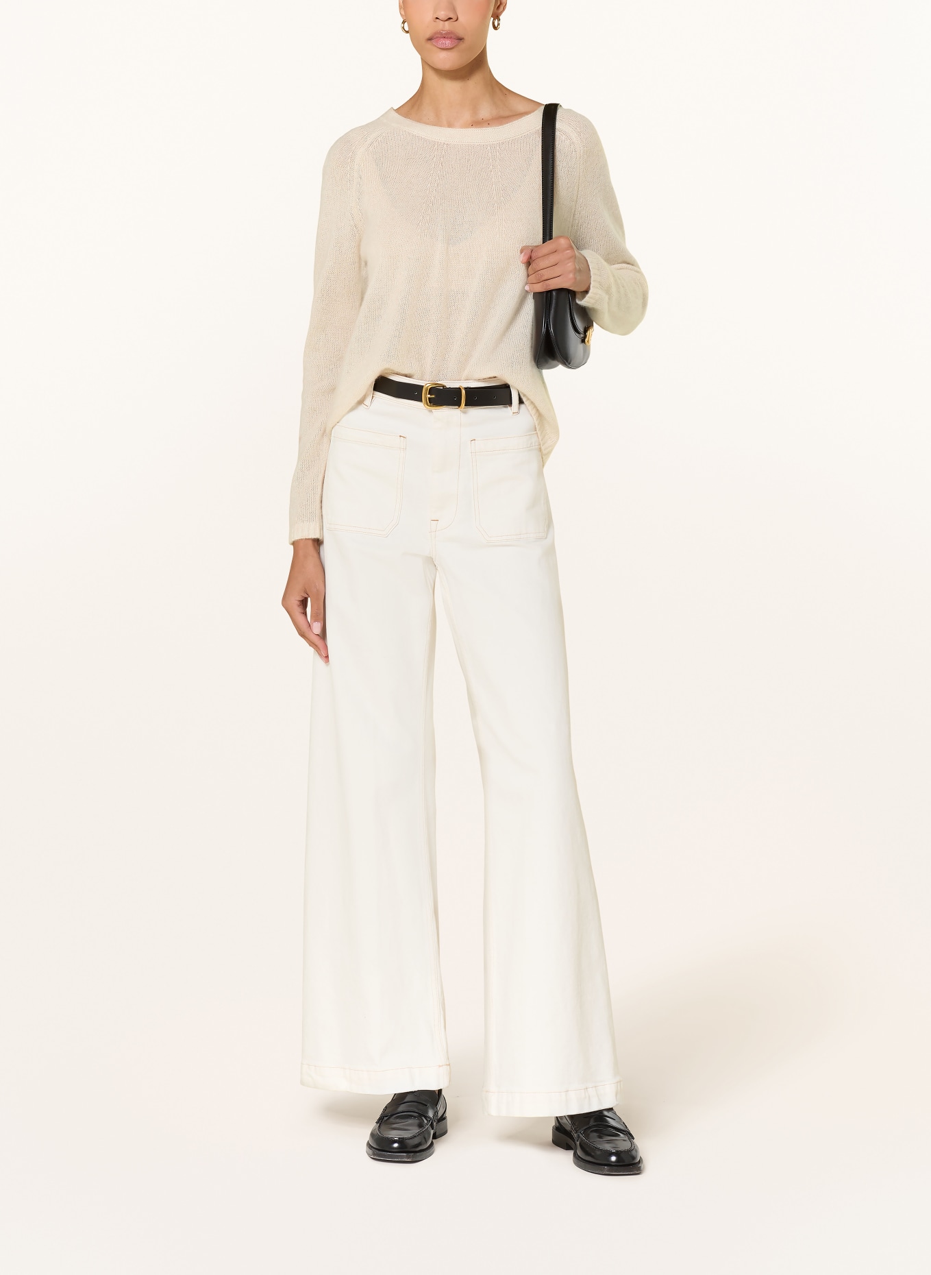 (THE MERCER) N.Y. Pullover mit Cashmere: BEIGE