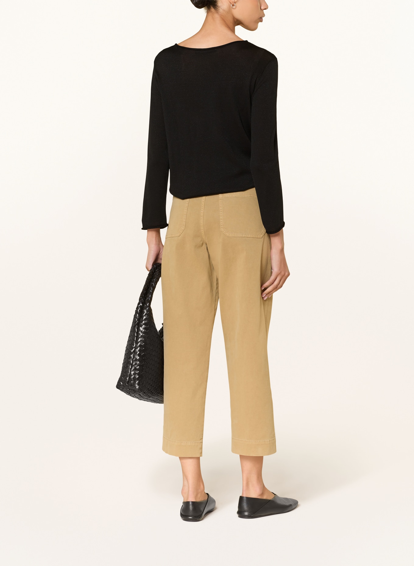 (THE MERCER) N.Y. Pullover mit Glitzergarn: SCHWARZ