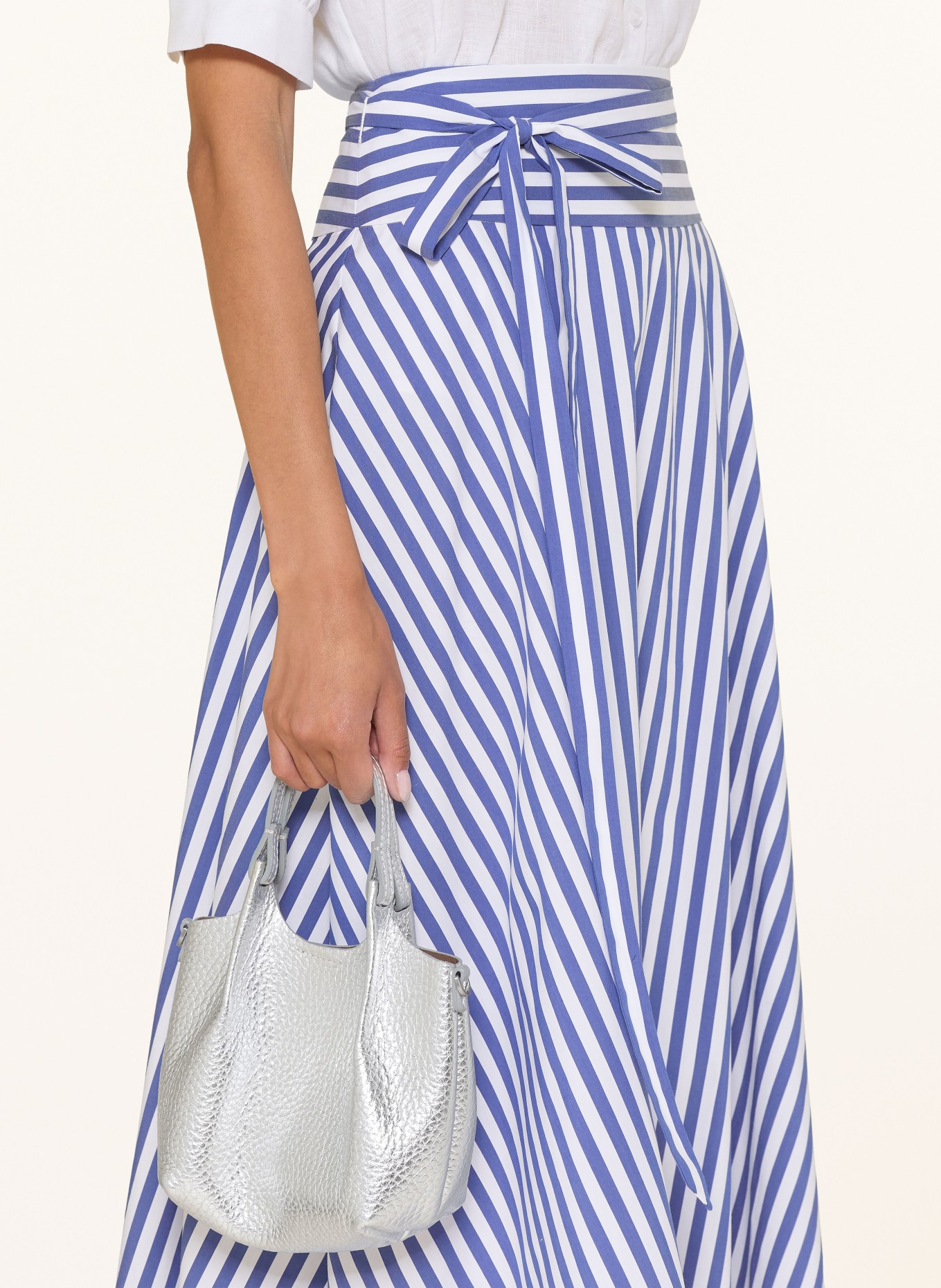 (THE MERCER) N.Y. spódnica: NIEBIESKI / BIAŁY