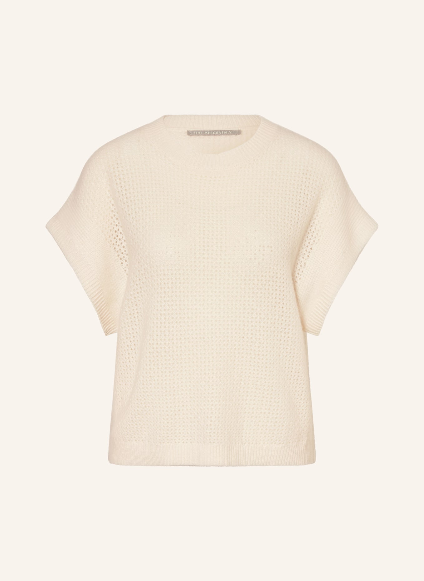 (THE MERCER) N.Y. Strickshirt aus Cashmere: CREME