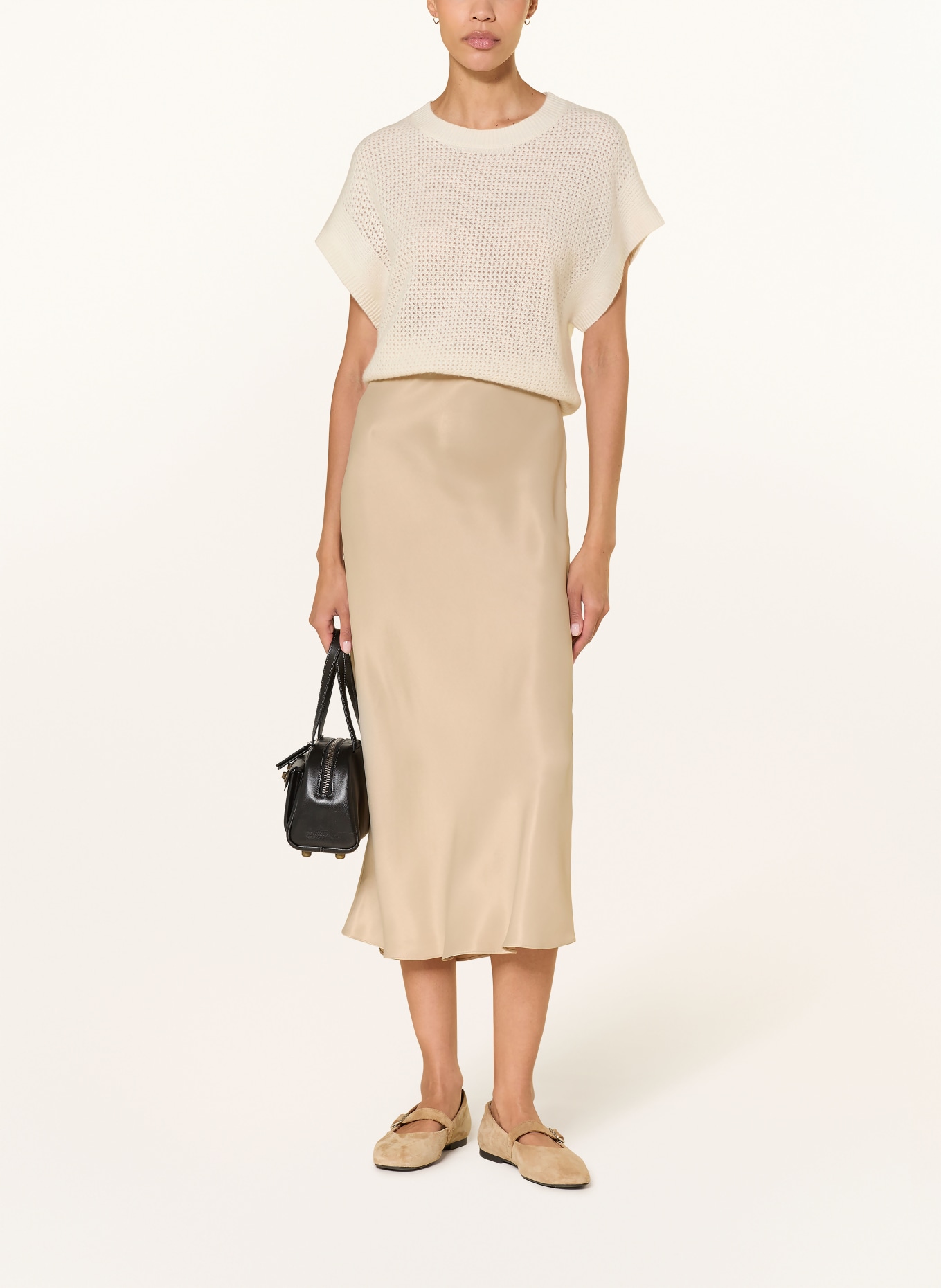 (THE MERCER) N.Y. Strickshirt aus Cashmere: CREME