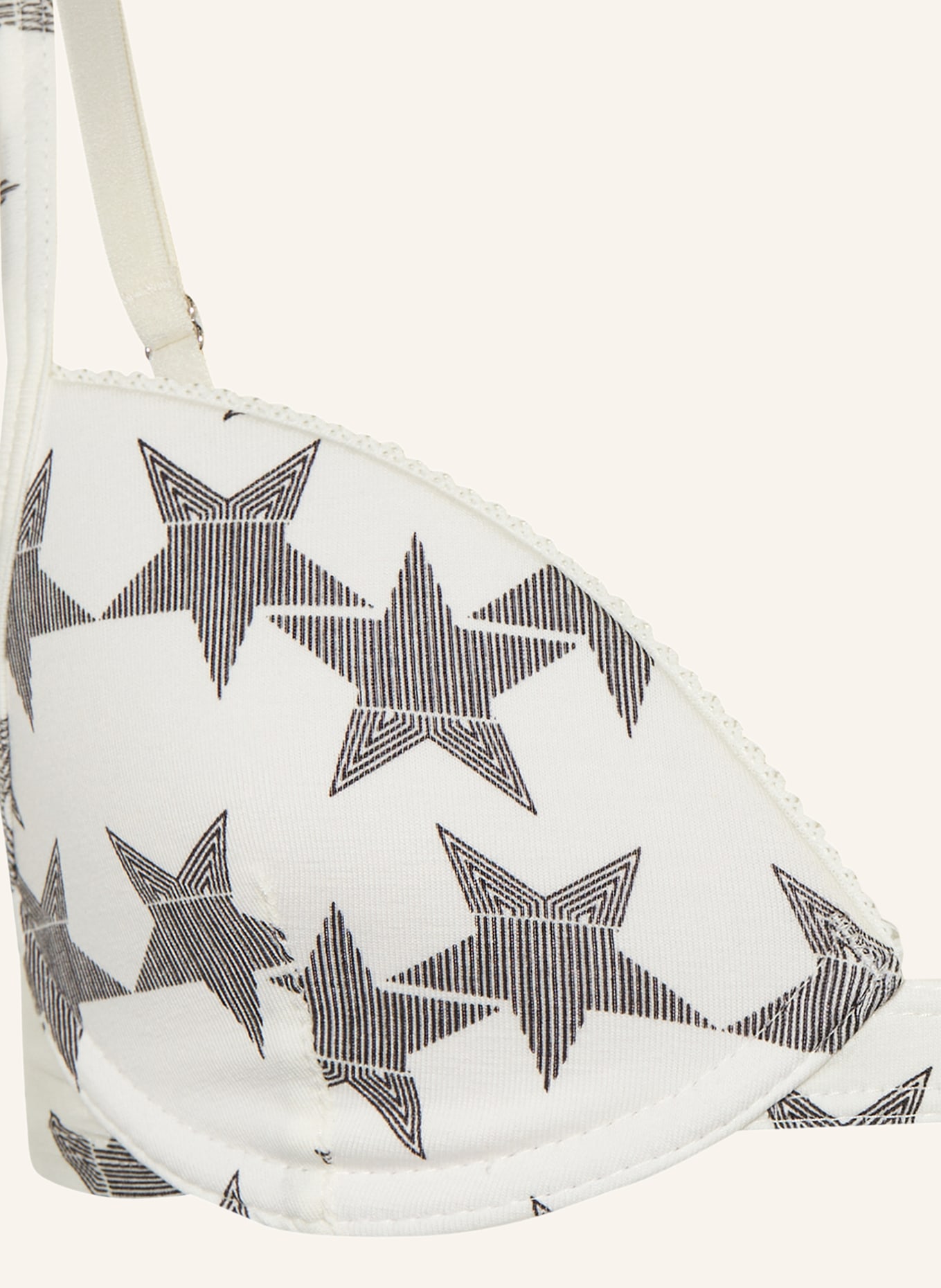 Sanetta soft bra: WHITE / BLACK