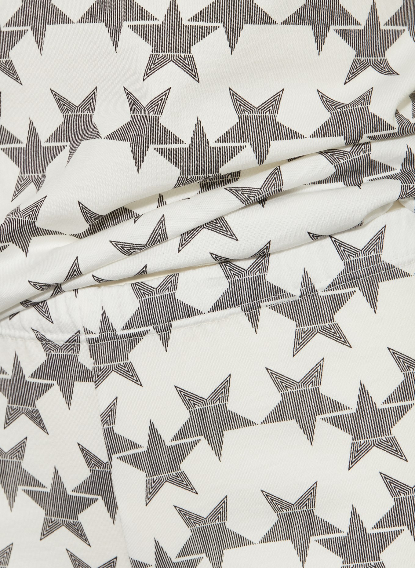 Sanetta Shorty-Schlafanzug: WEISS / SCHWARZ