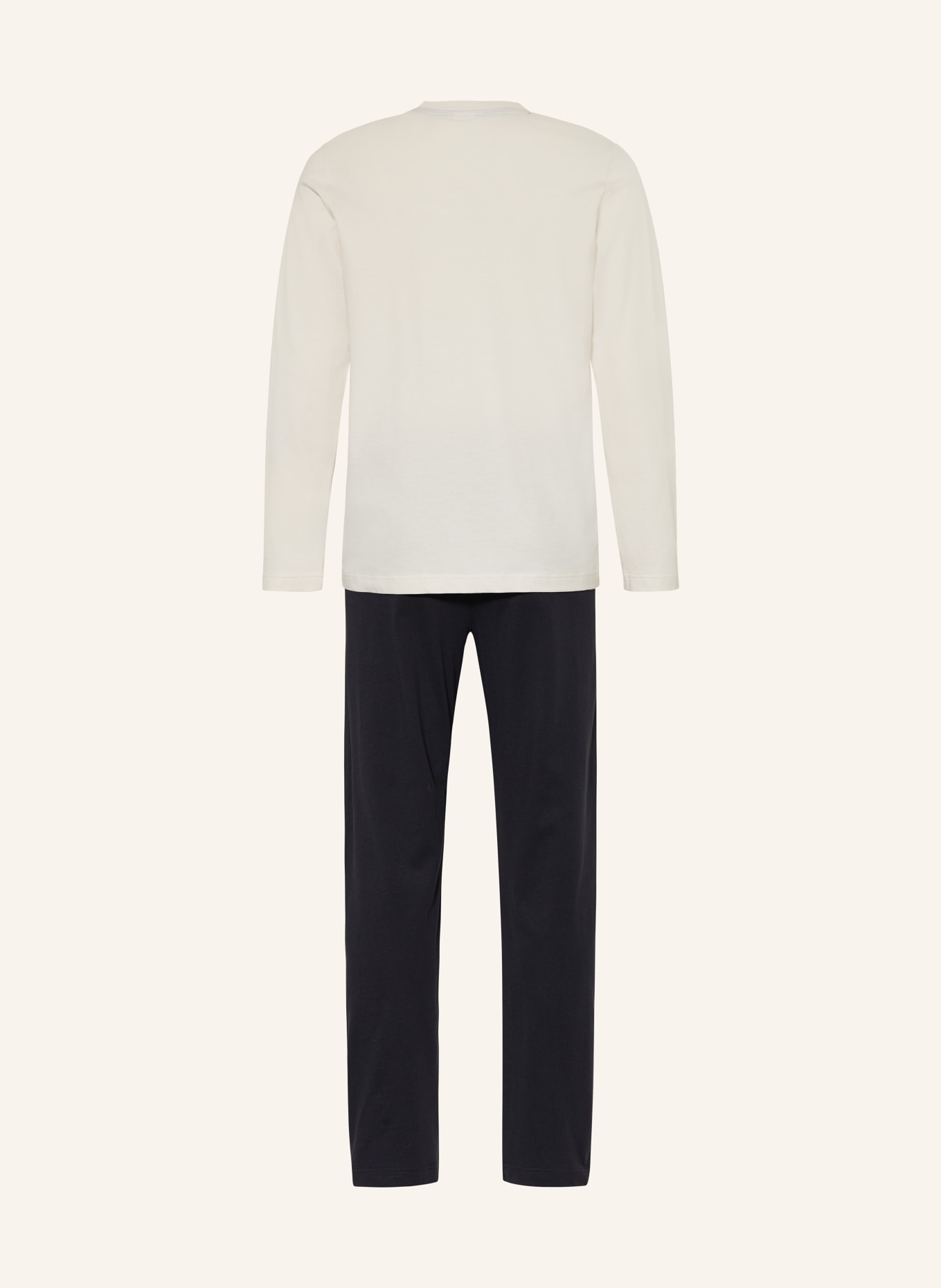 Sanetta pyjama: BLEU FONCÉ / CRÈME / ORANGE