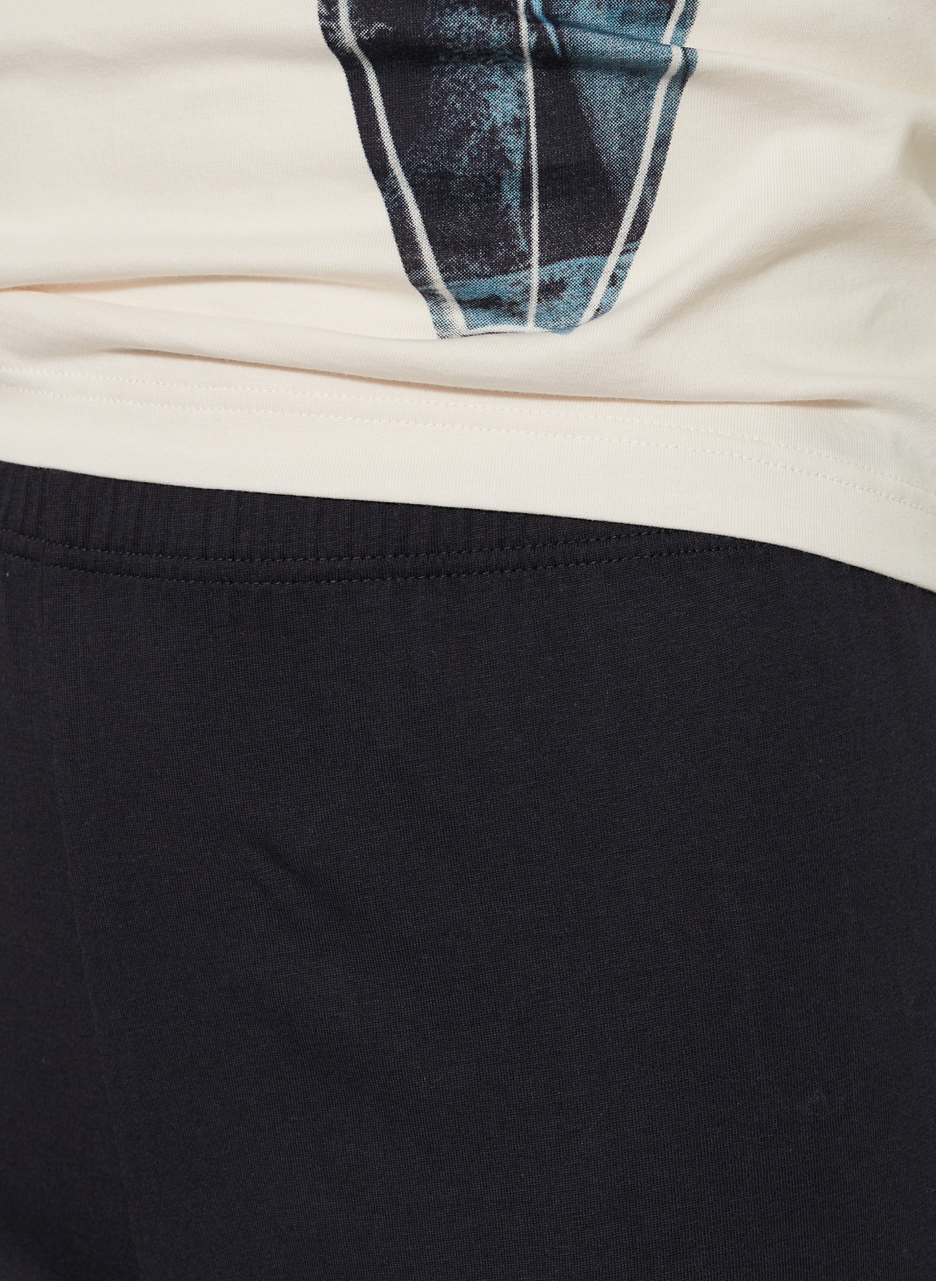 Sanetta pyjama: BLEU FONCÉ / CRÈME / ORANGE