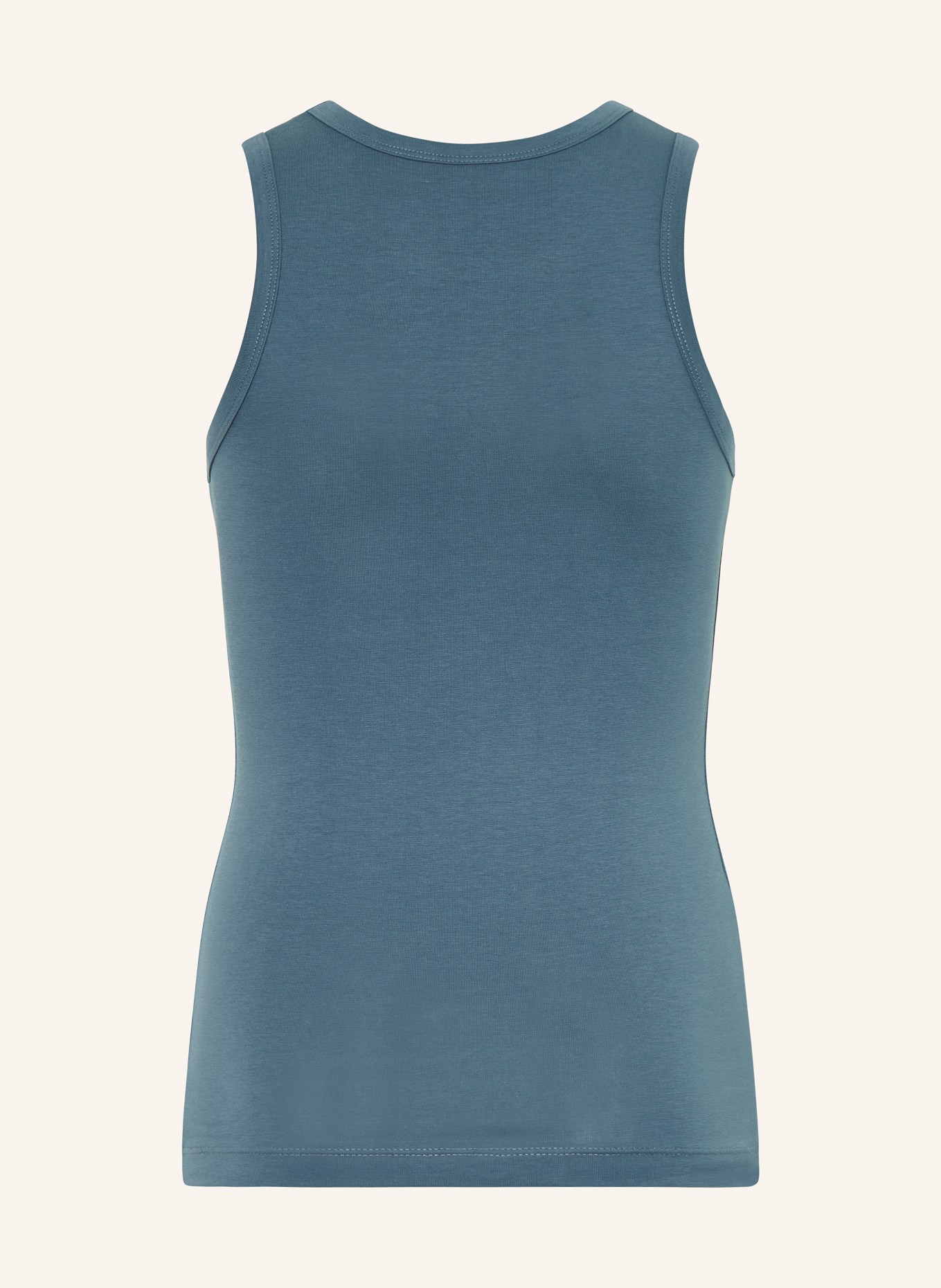 Sanetta Onderhemd: PETROL / ORANJE