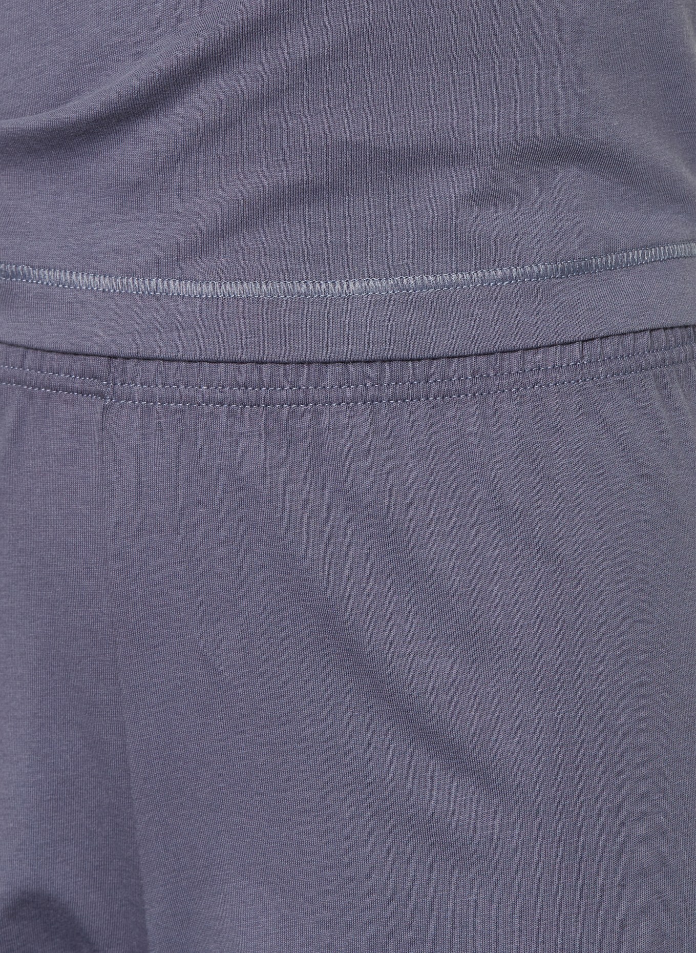 Sanetta Shorty-pyjama: BLAUWGRIJS / ORANJE