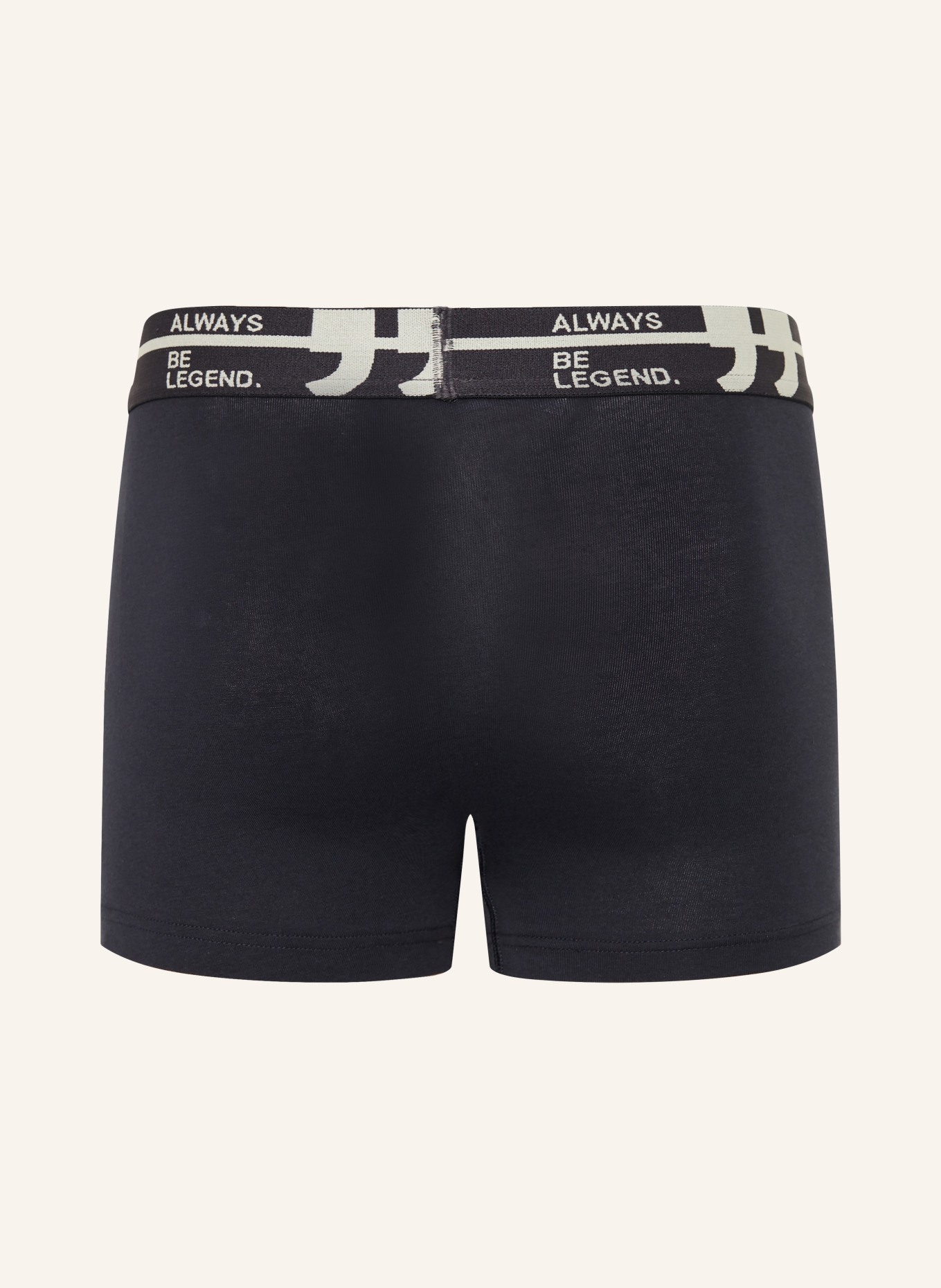 Sanetta 3-pack boxershorts: DONKERBLAUW / CRÈME