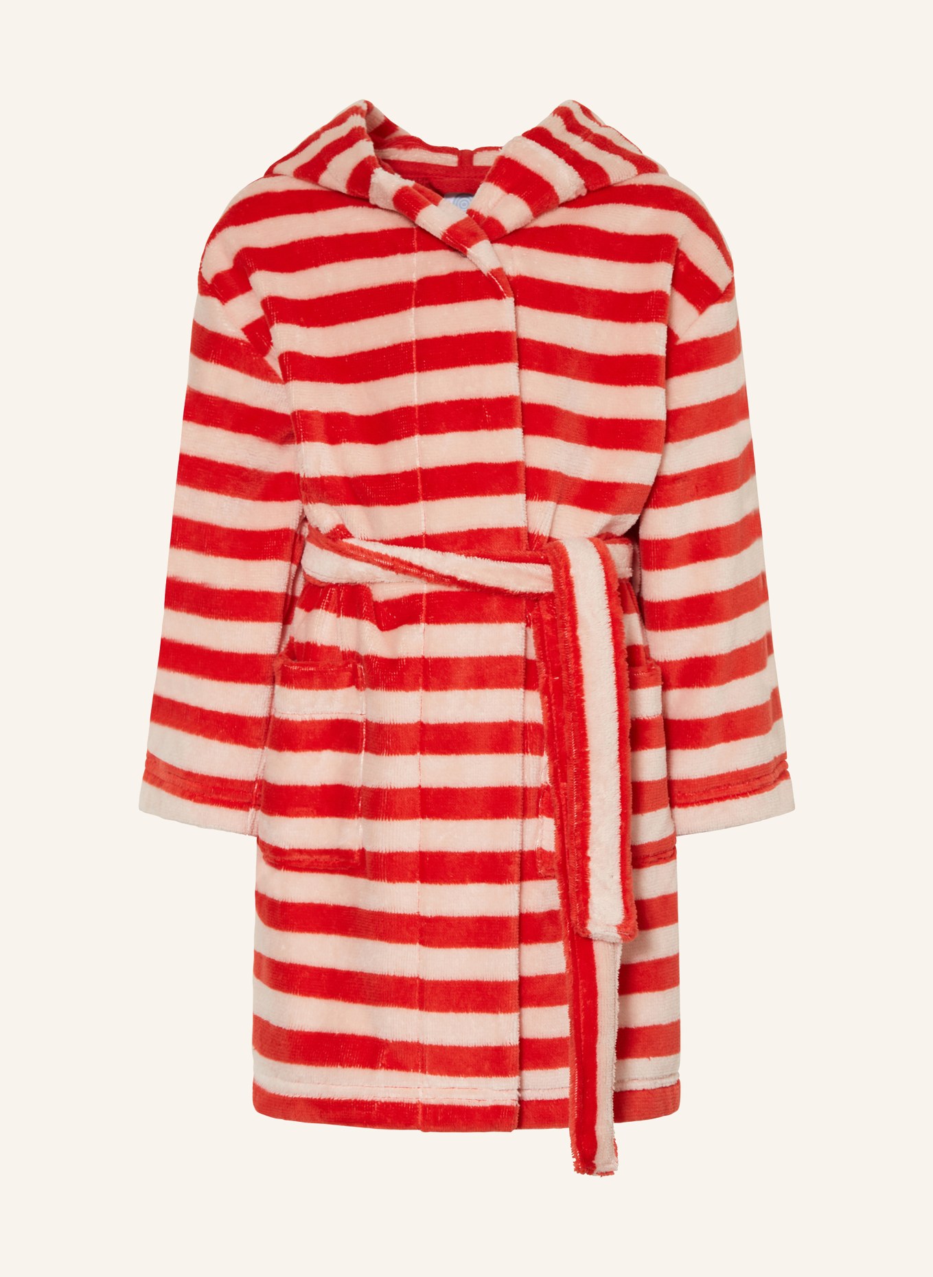 Sanetta Bademantel mit Kapuze: ORANGE / LACHS