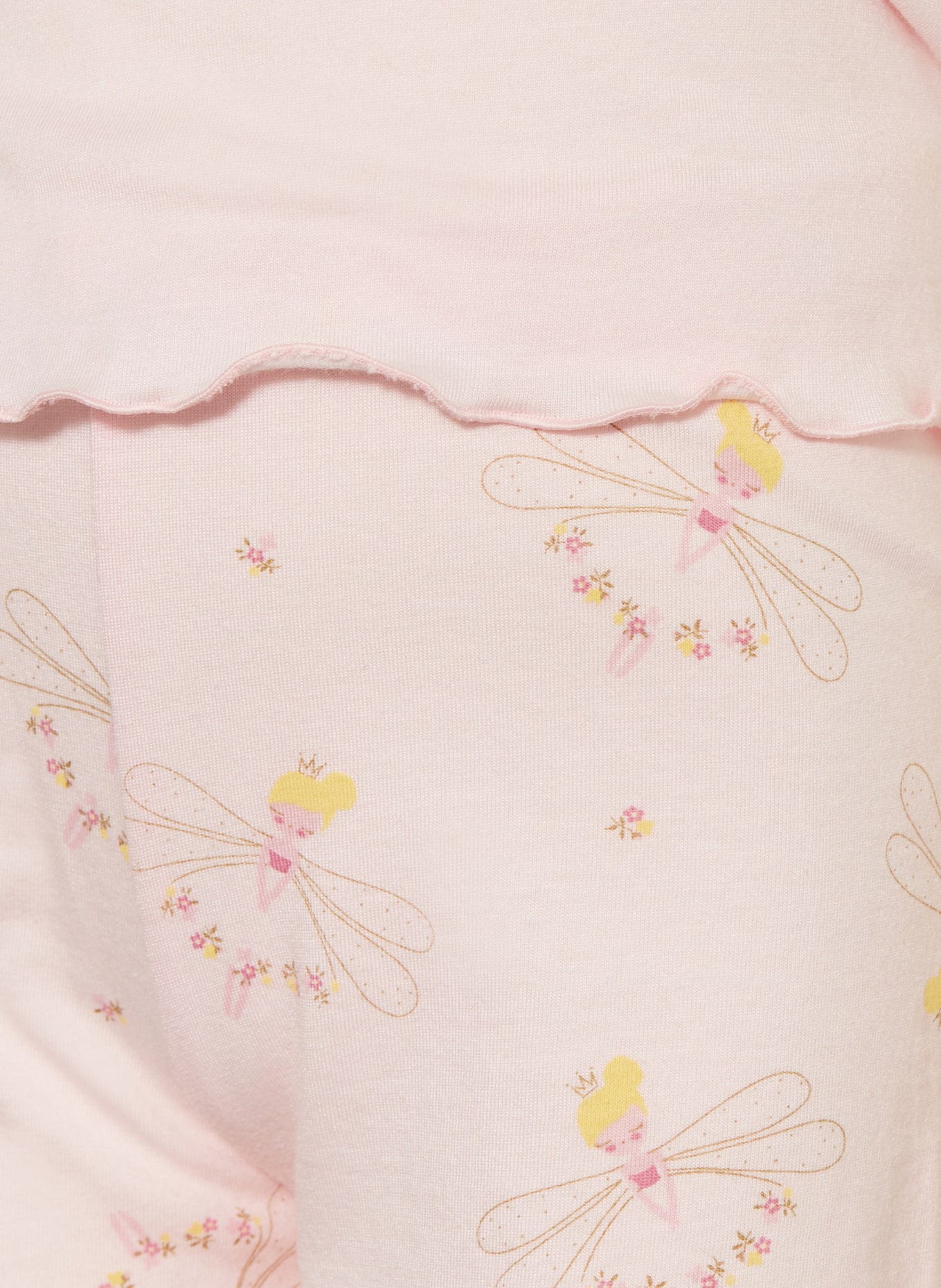 Sanetta Shorty-Schlafanzug mit Schmucksteinen: HELLROSA / HELLGELB