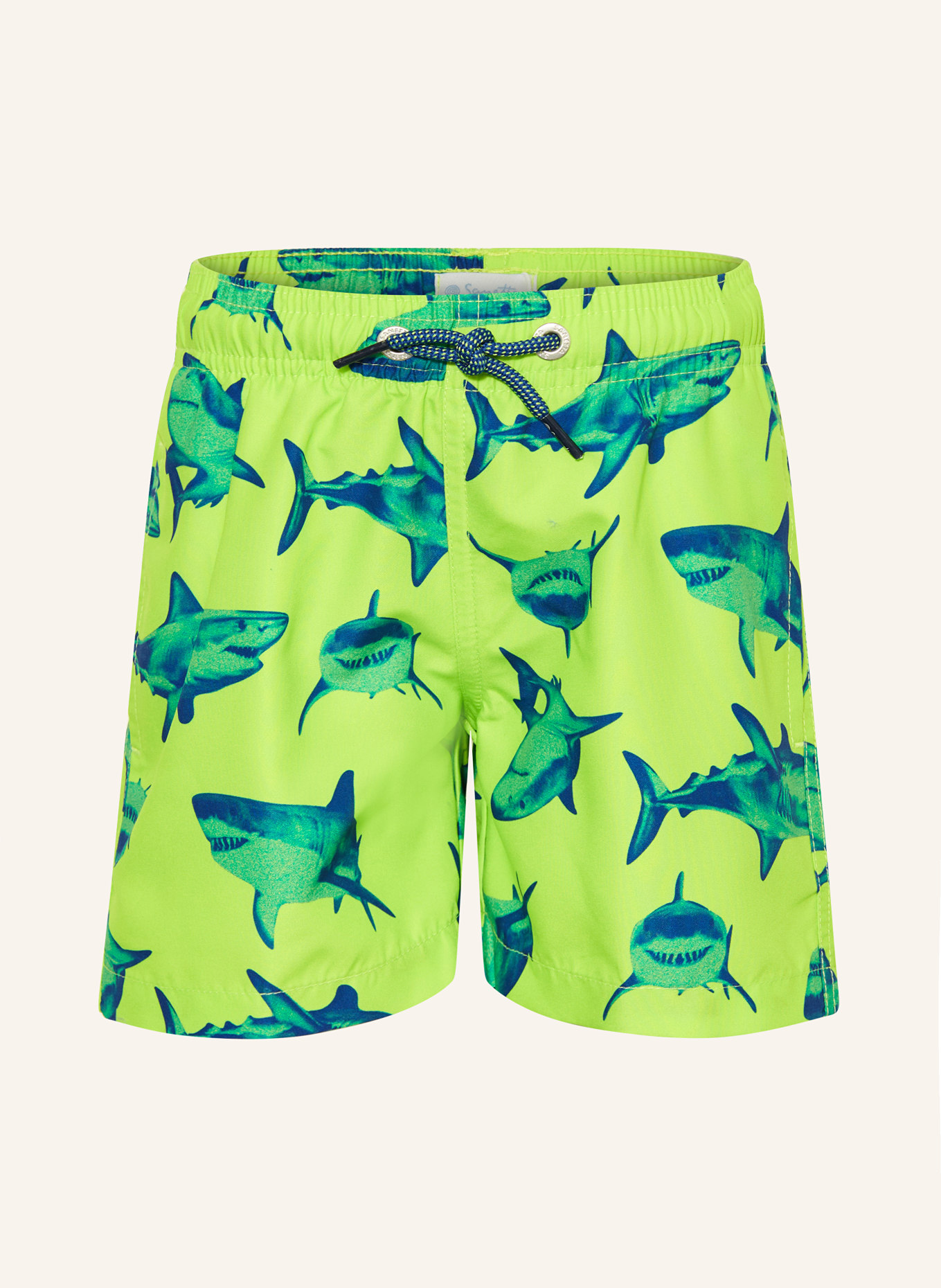 Sanetta Badeshorts mit UV-Schutz 50+: NEONGRÜN / GRÜN / BLAU