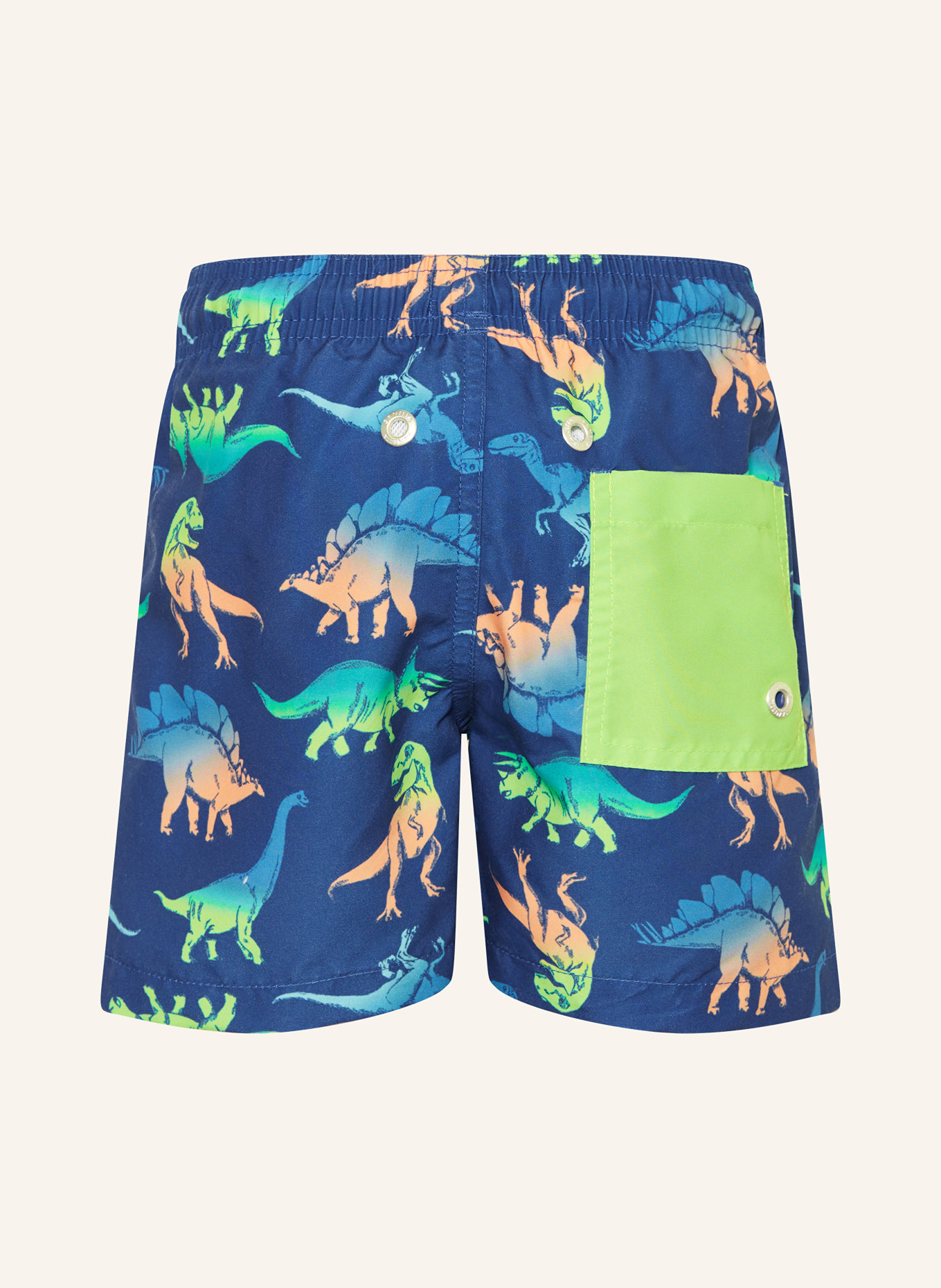 Sanetta Short de bain avec protection UV 50+: BLEU / ORANGE / VERT CLAIR