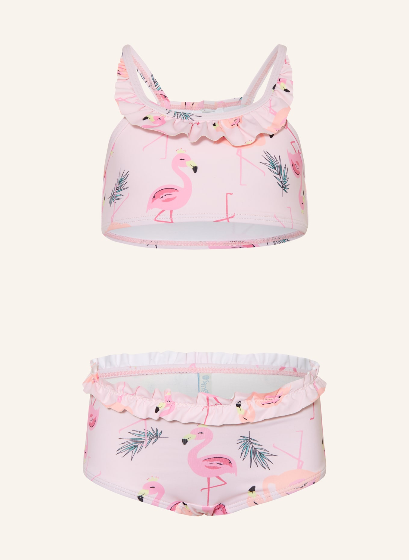 Sanetta Bikini bustier avec protection UV 50+: ROSE CLAIR / ROSE FUCHSIA / ORANGE CLAIR