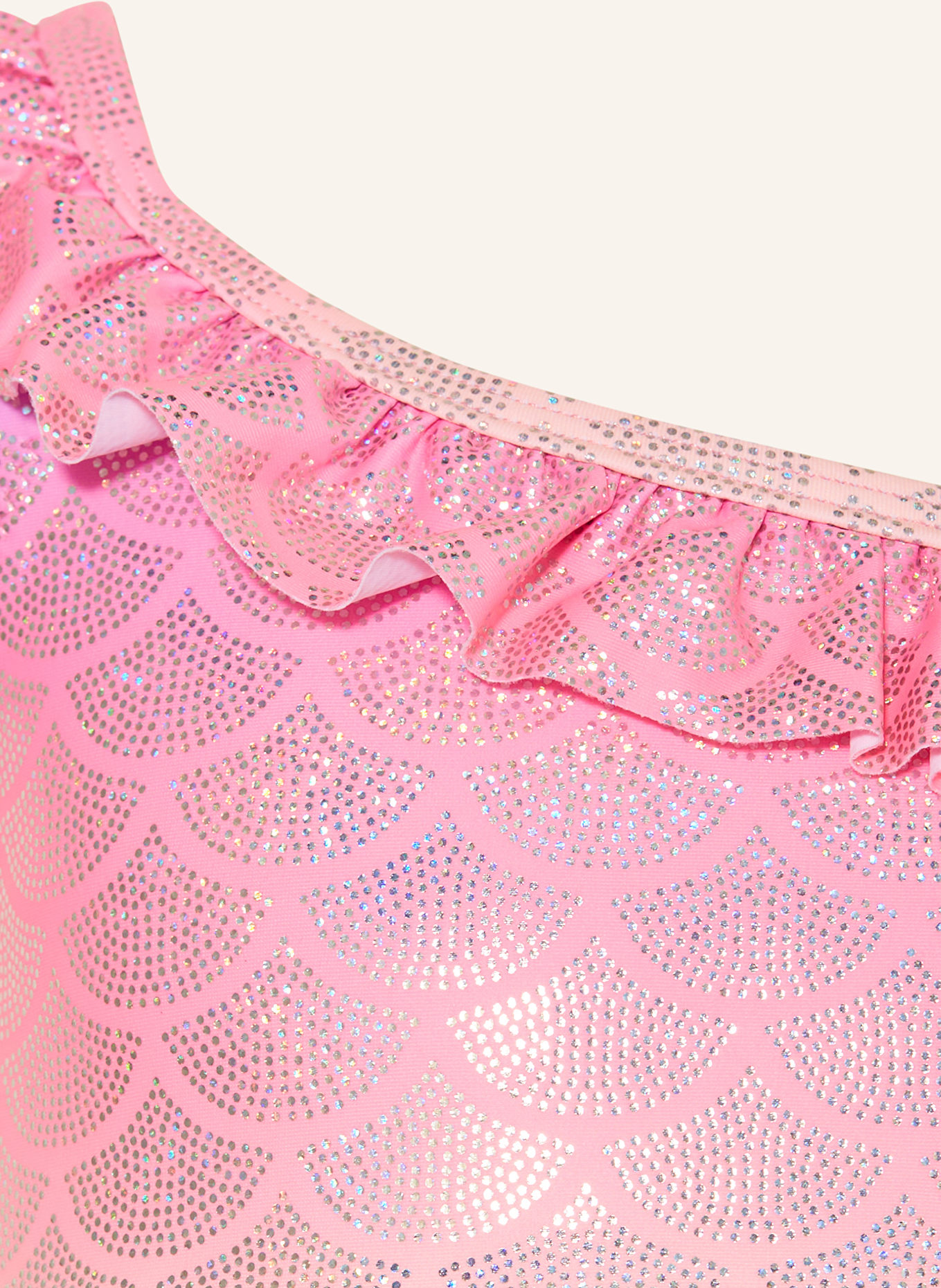 Sanetta Bikini bustier avec protection UV 50+: ROSE FLUO / ORANGE CLAIR / MENTHE