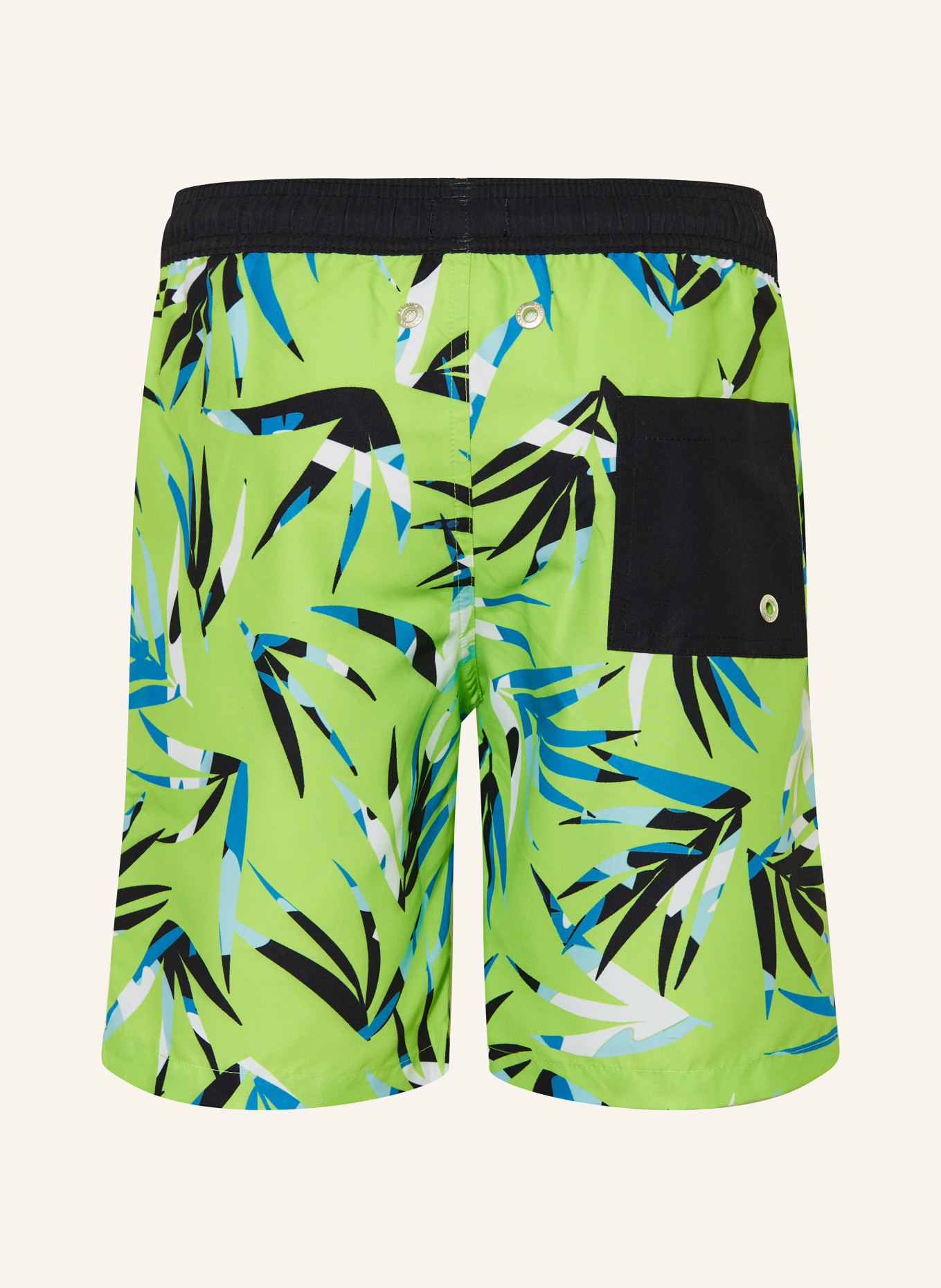 Sanetta Badeshorts mit UV-Schutz 50+: NEONGRÜN / PETROL / SCHWARZ