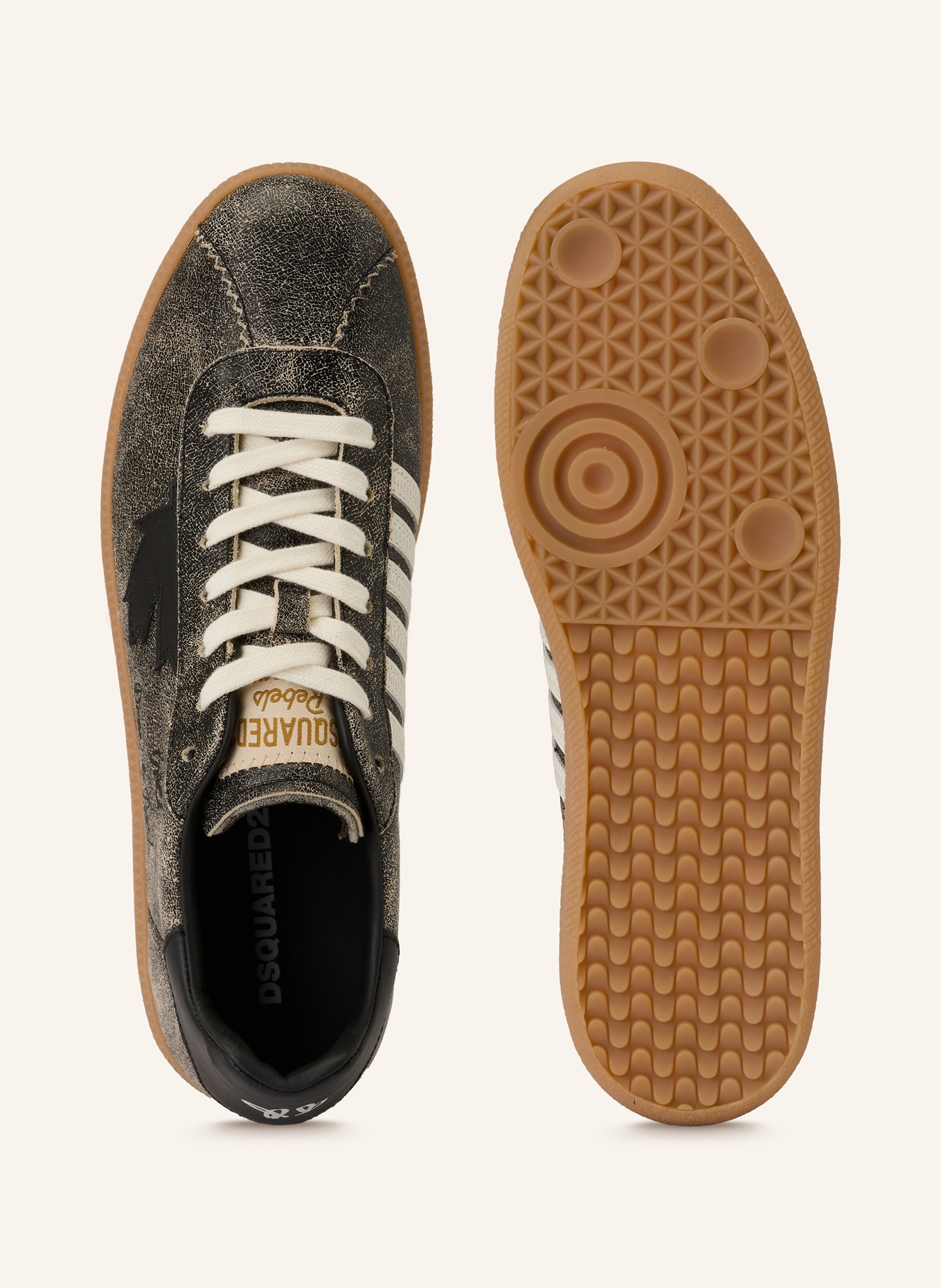 DSQUARED2 Sneaker: SCHWARZ / WEISS