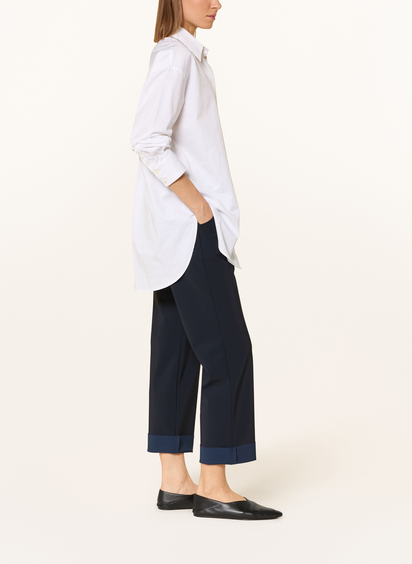 PNTS 7/8 pants THE FRIEND: DARK BLUE
