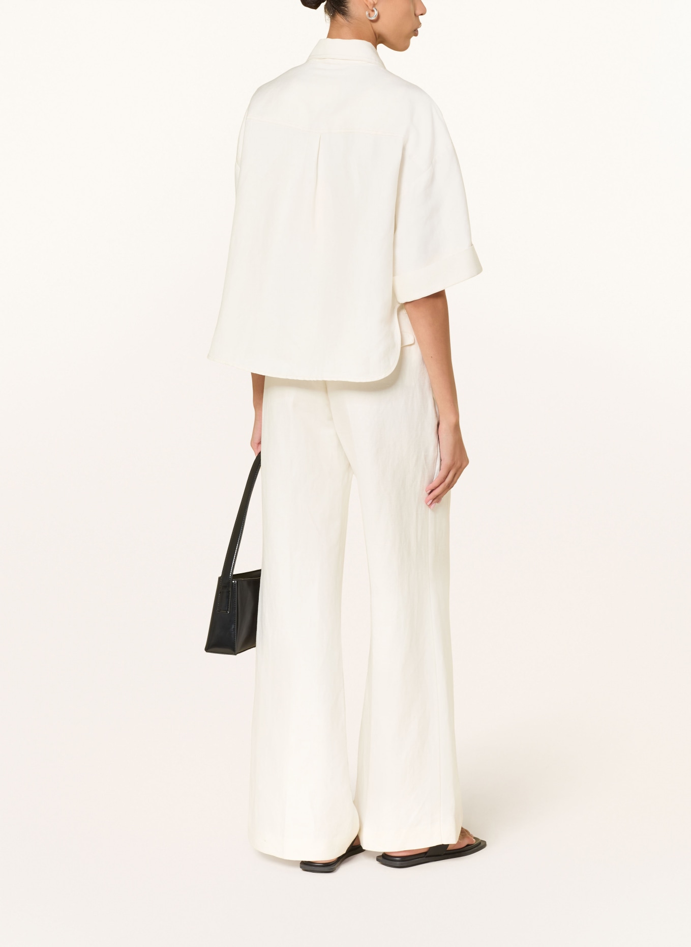 CLOSED Shirt blouse with linen: ECRU