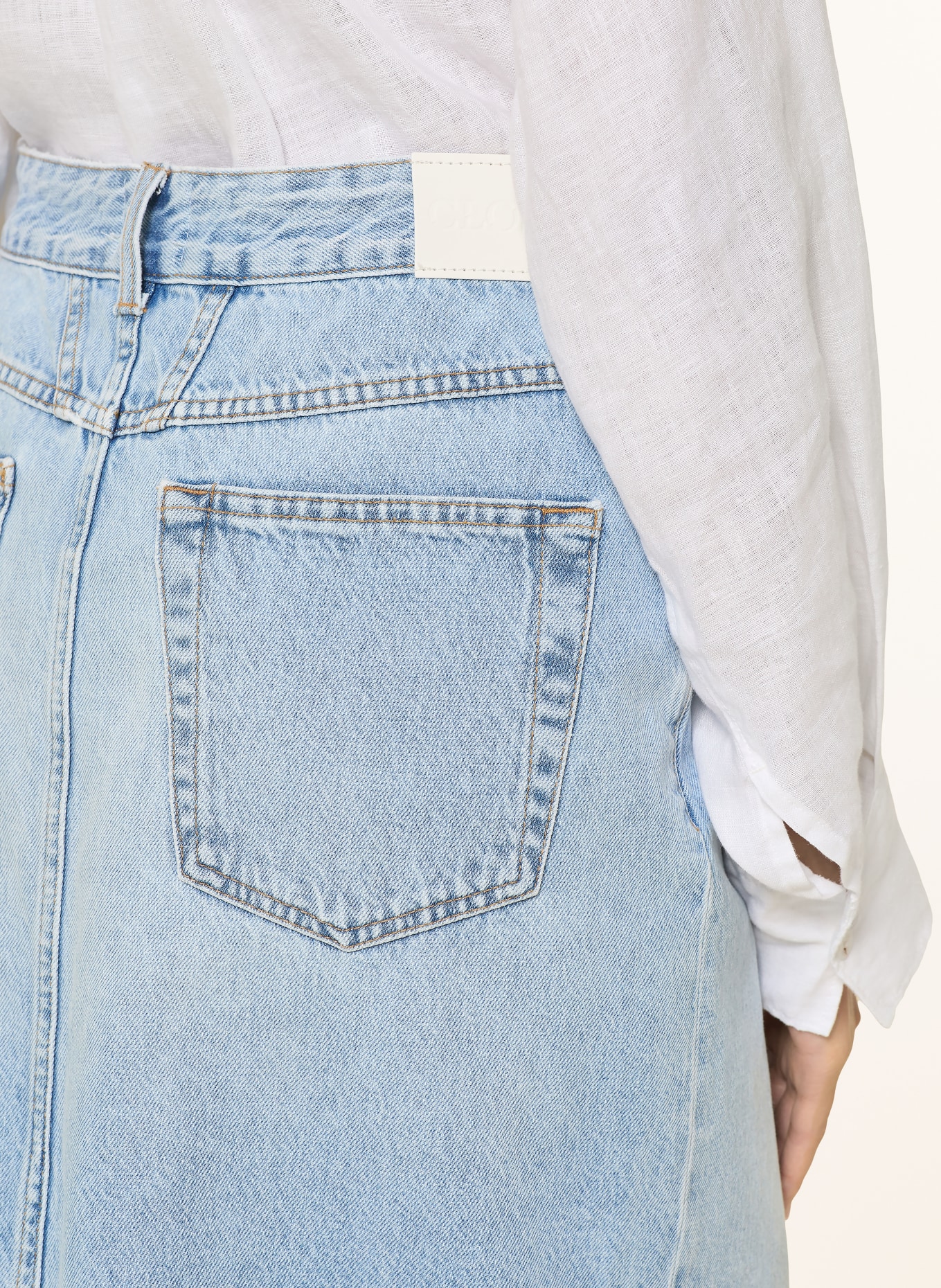 CLOSED jeansrok: LICHTBLAUW