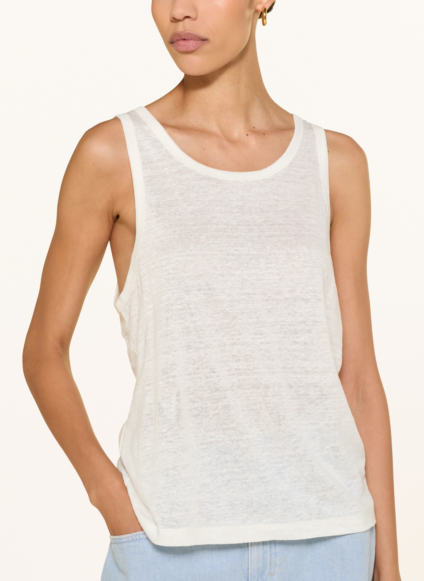 CLOSED Leinentop: CREME