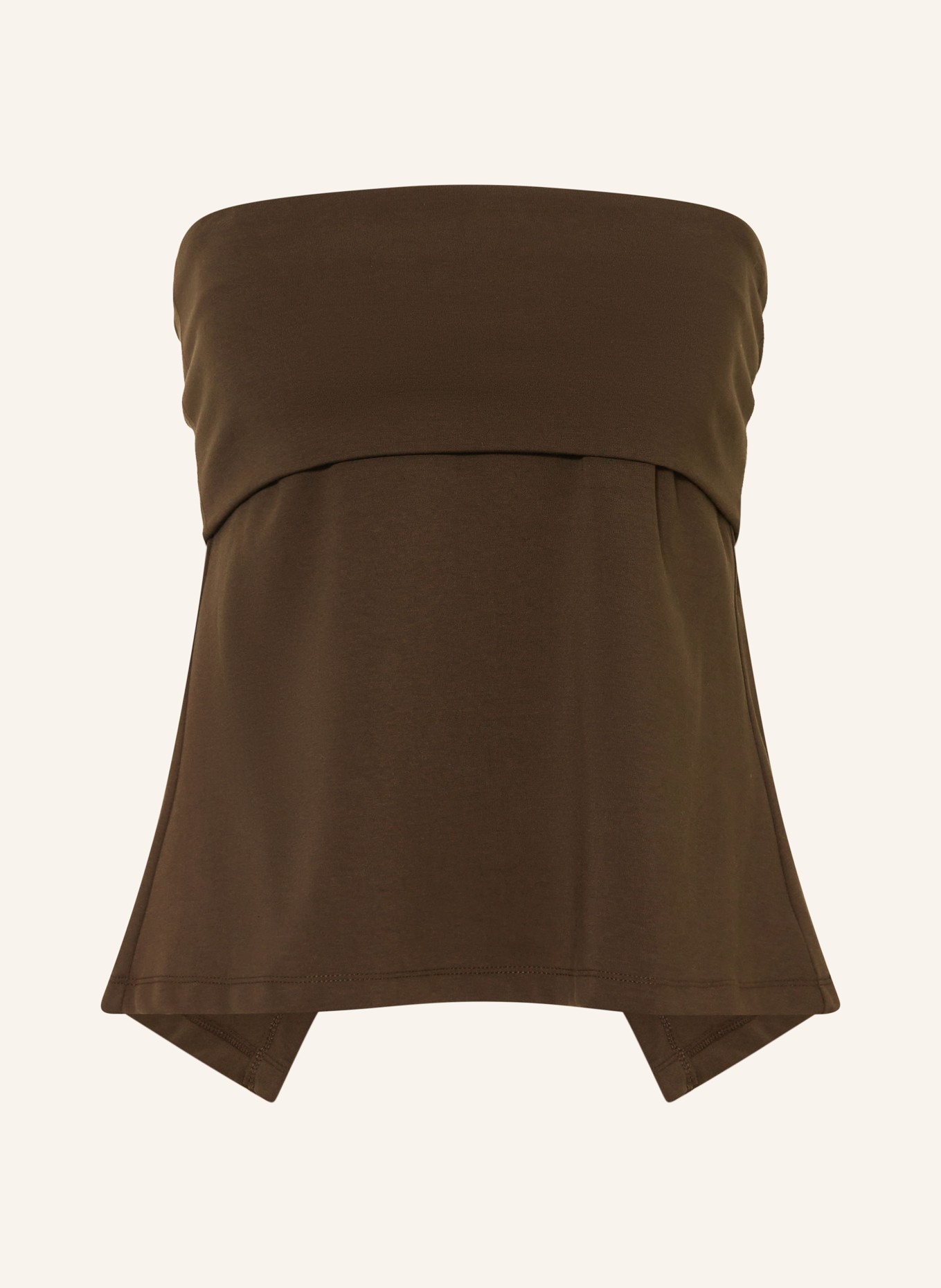 CLOSED Off-Shoulder-Top: DUNKELBRAUN