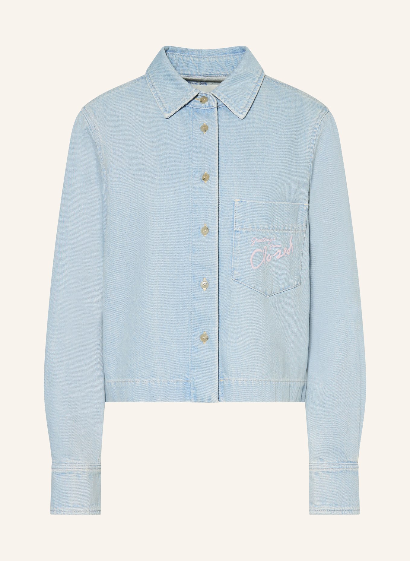 CLOSED Jeansbluse: HELLBLAU