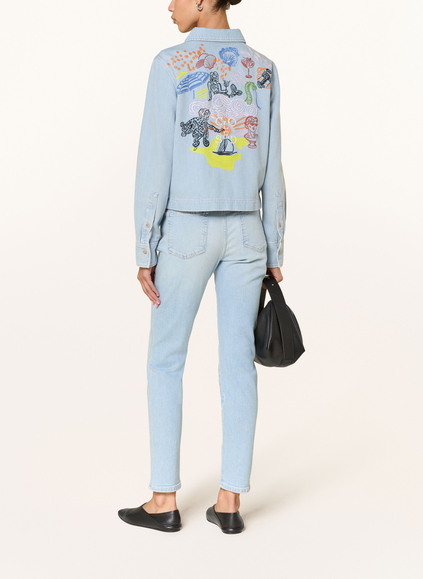 CLOSED Jeansbluse: HELLBLAU