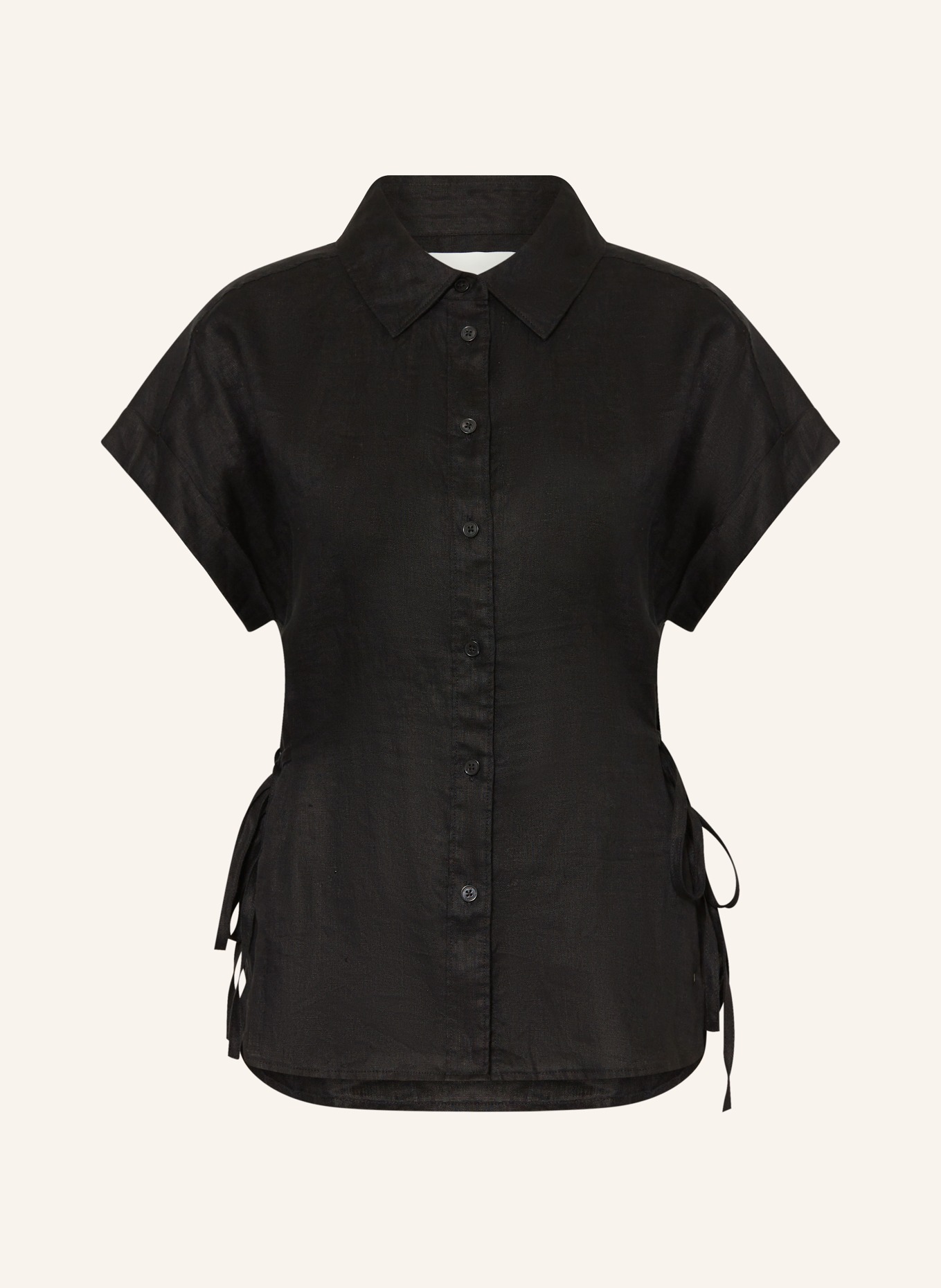 CLOSED Bluzka z lnu: CZARNY