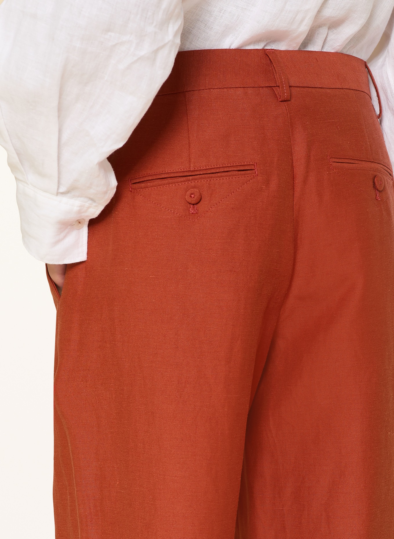 CLOSED Hose JURDY mit Leinen: ROT