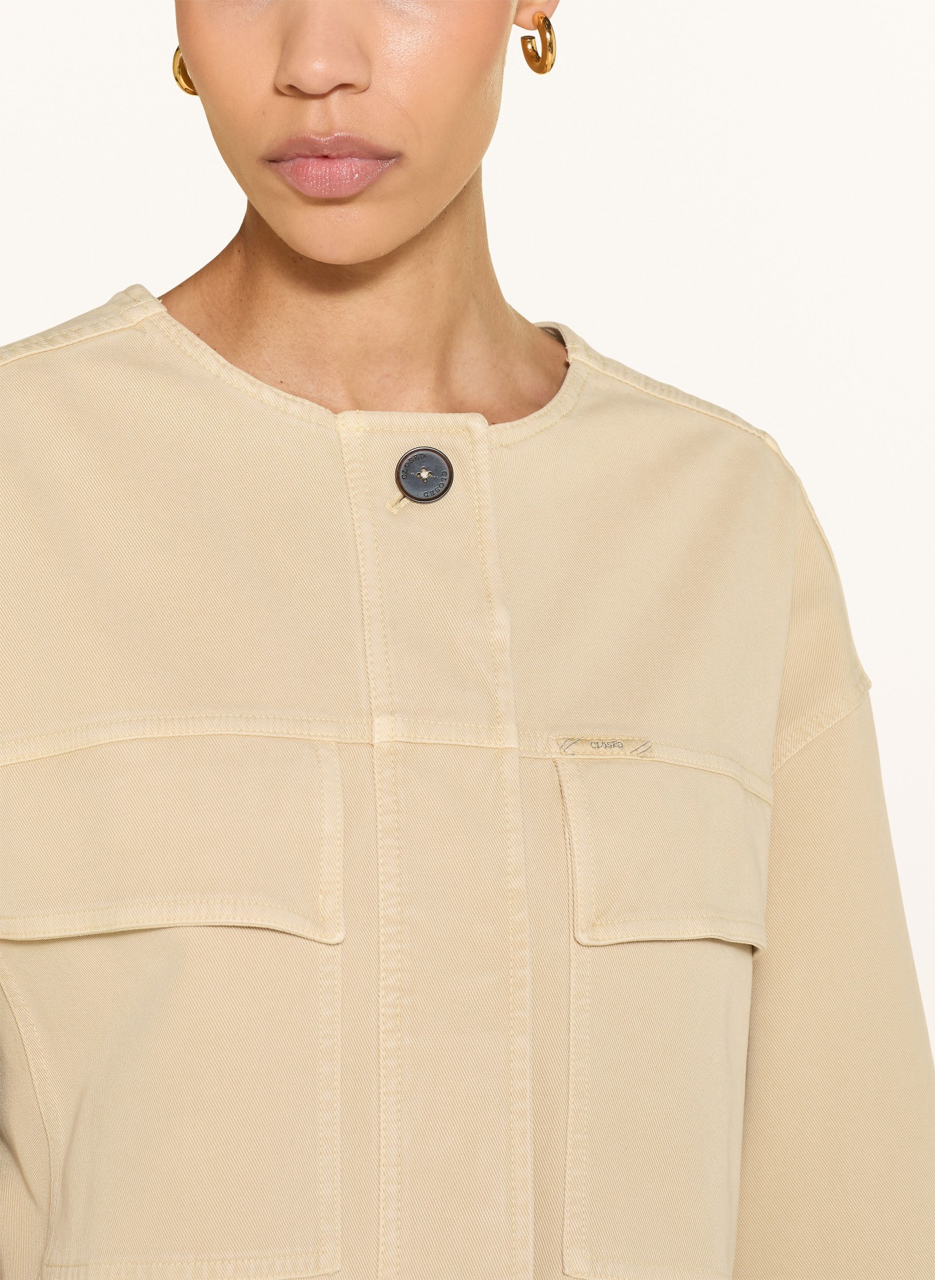 CLOSED Kastenjacke: BEIGE