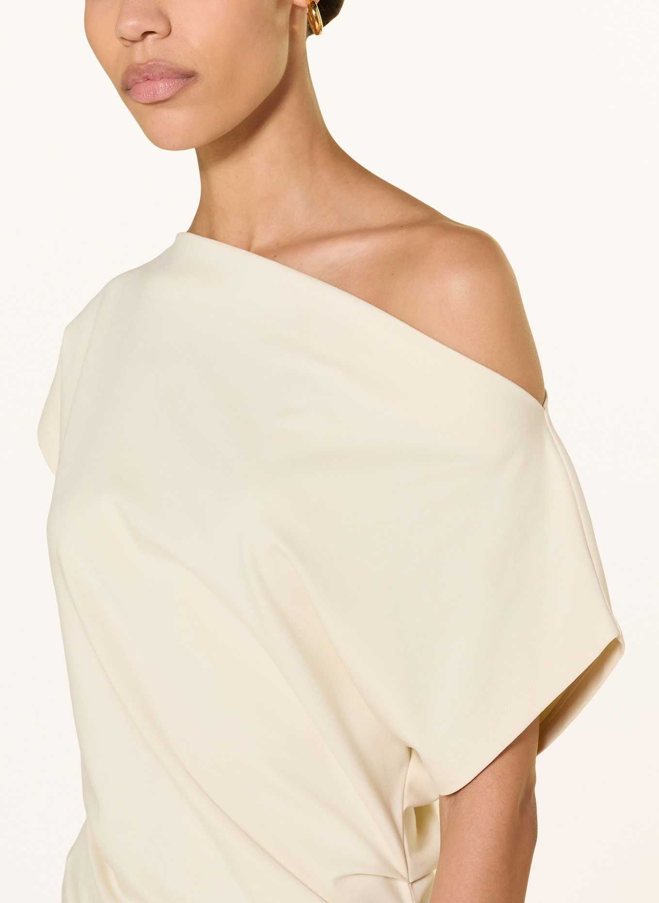 CLOSED One-Shoulder-Shirt: BEIGE