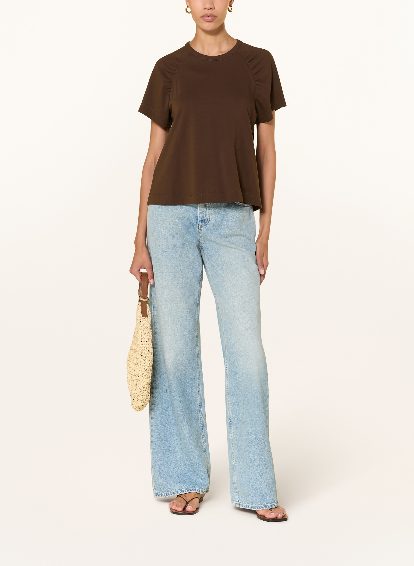 CLOSED T-shirt: BROWN