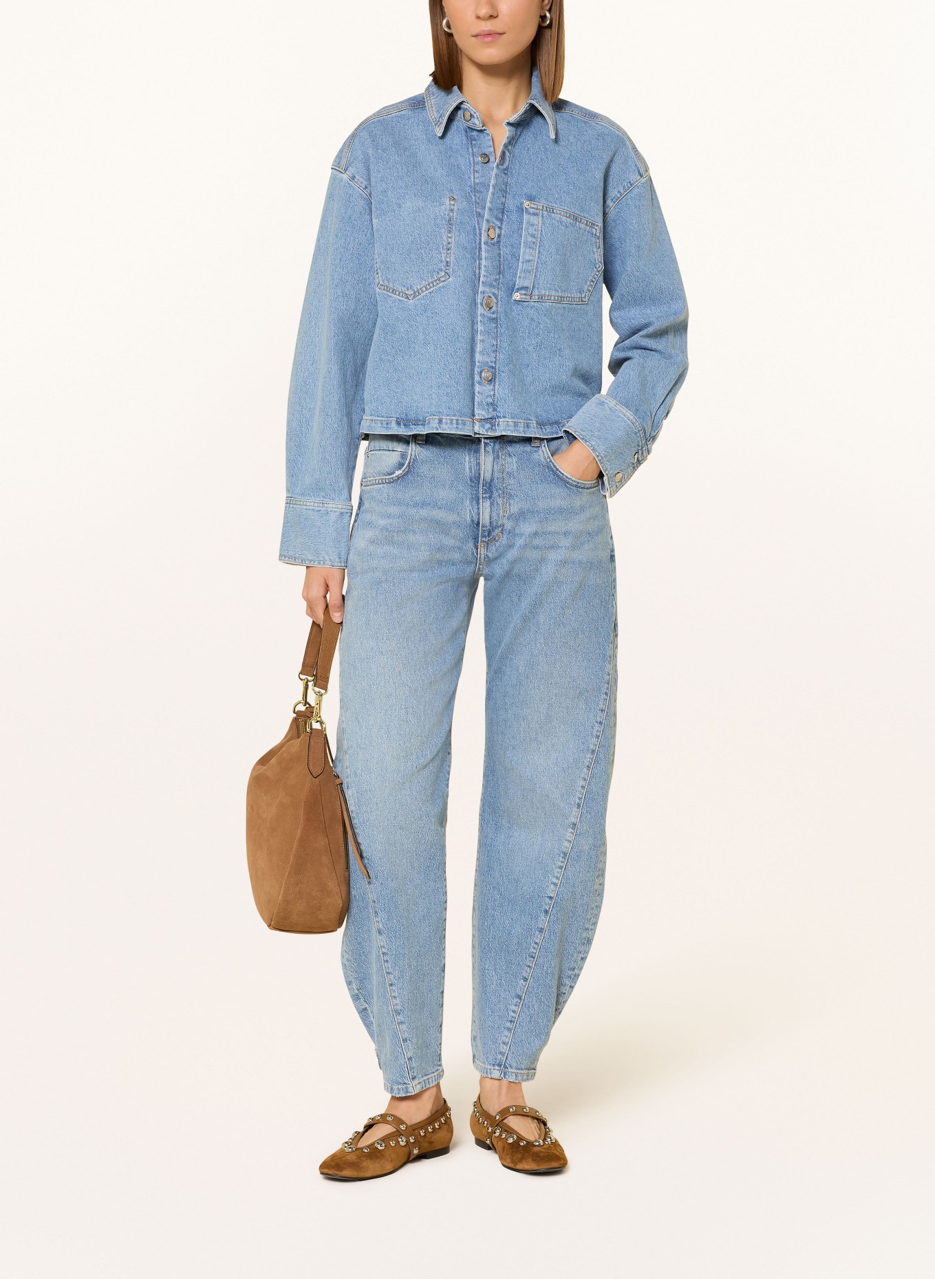 PNTS Jeansjacke THE SUIT UP: HELLBLAU