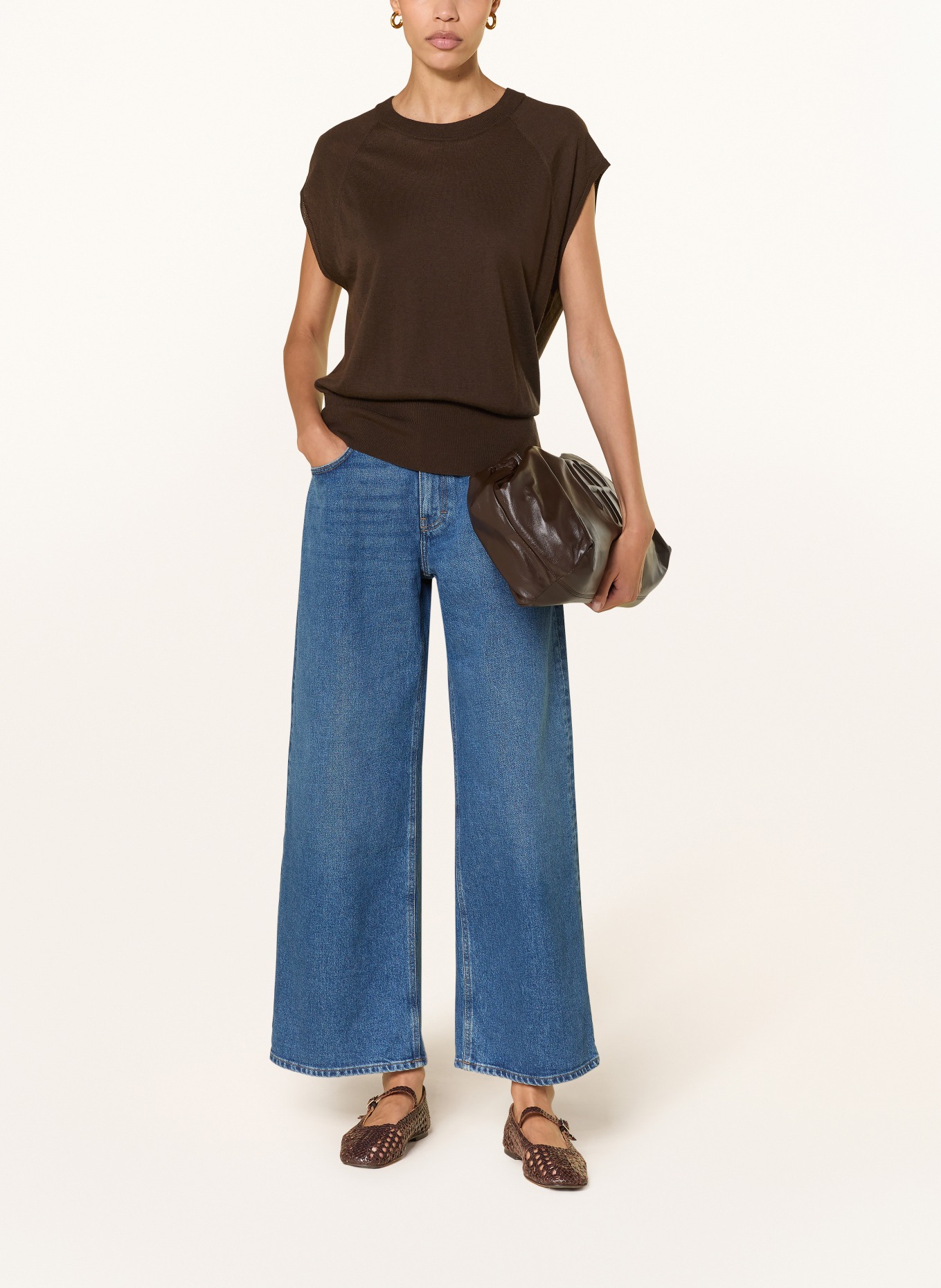 CLOSED Wide Leg Jeans JAYLA: MBL MID BLUE