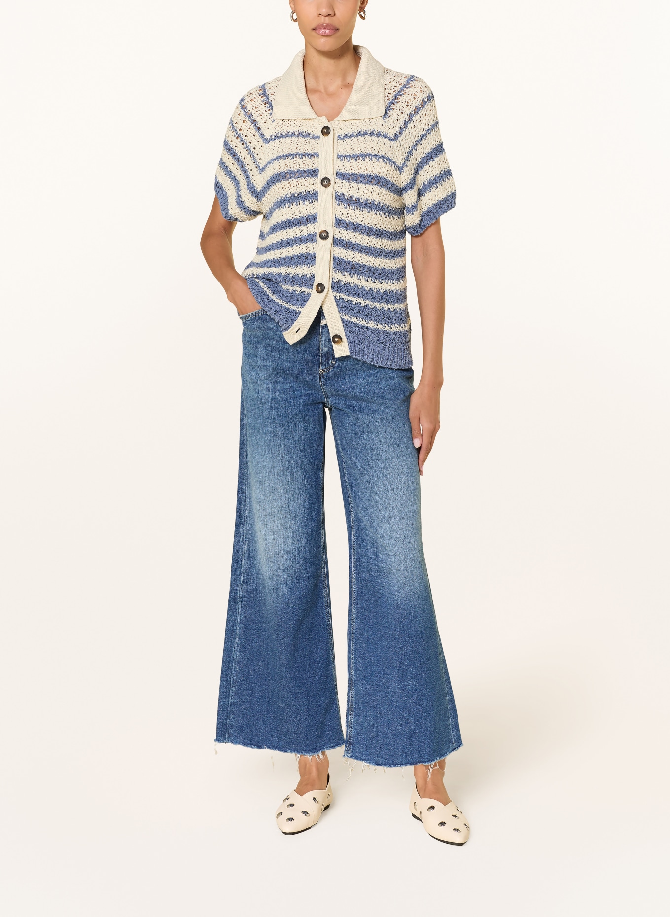 CLOSED Wide Leg Jeans WERA: MBL MID BLUE