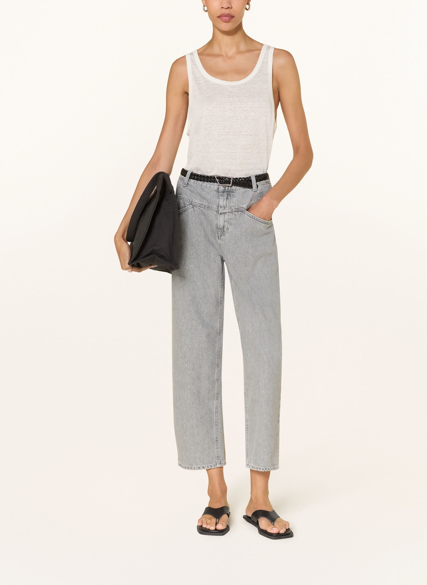 CLOSED Cropped Jeans STOVER-X: MGY MID GREY