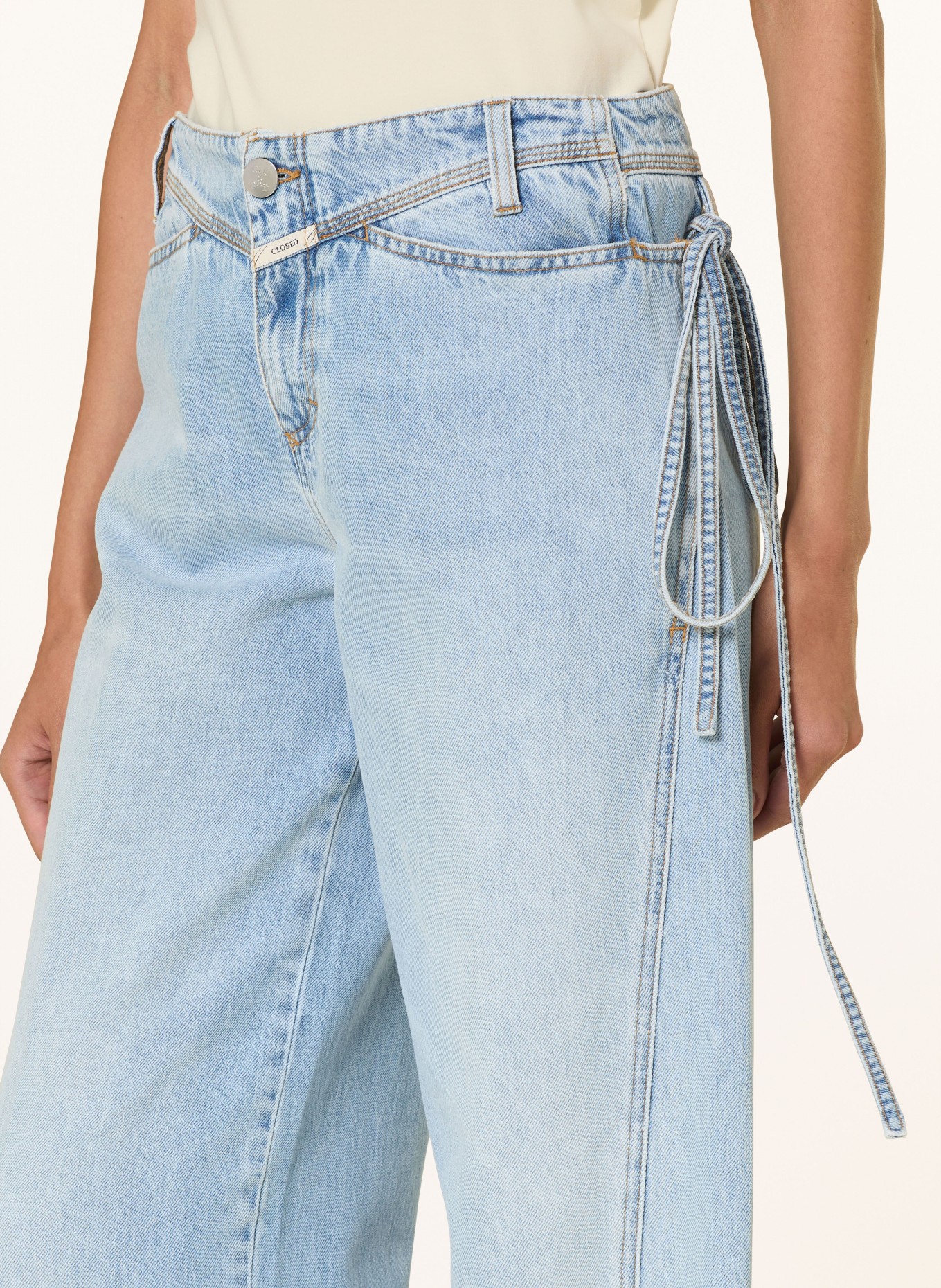 CLOSED Dżinsy z szerokimi nogawkami PARI-X: LBL Light Blue